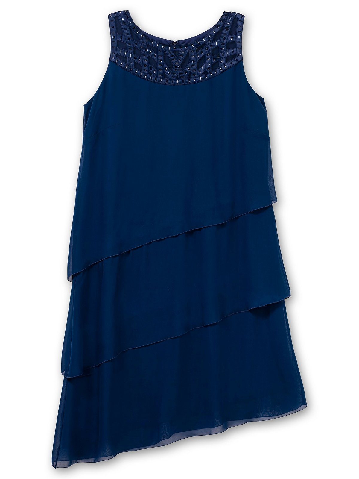 Sheego Cocktailkleid Große Größen im Layerlook, mit Pailletten
