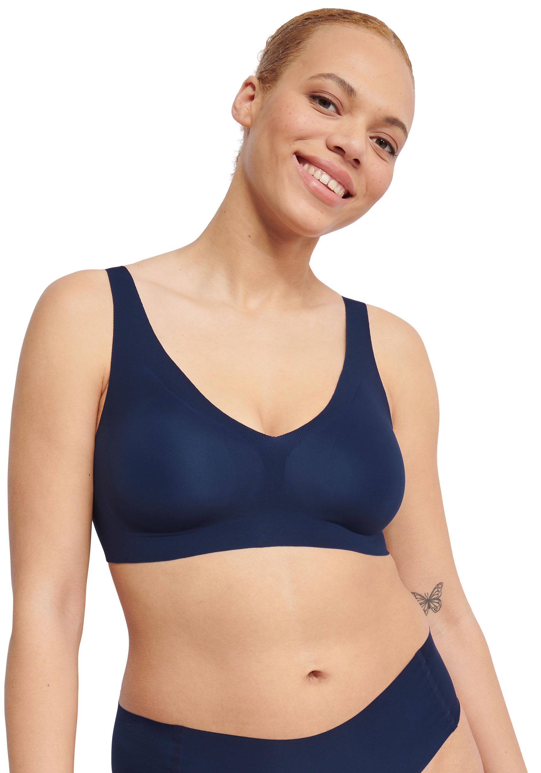 sloggi Bralette ZERO Feel 2.0 nahtlos, herausnehmbare Pads, Mikrofaser, doppellagig