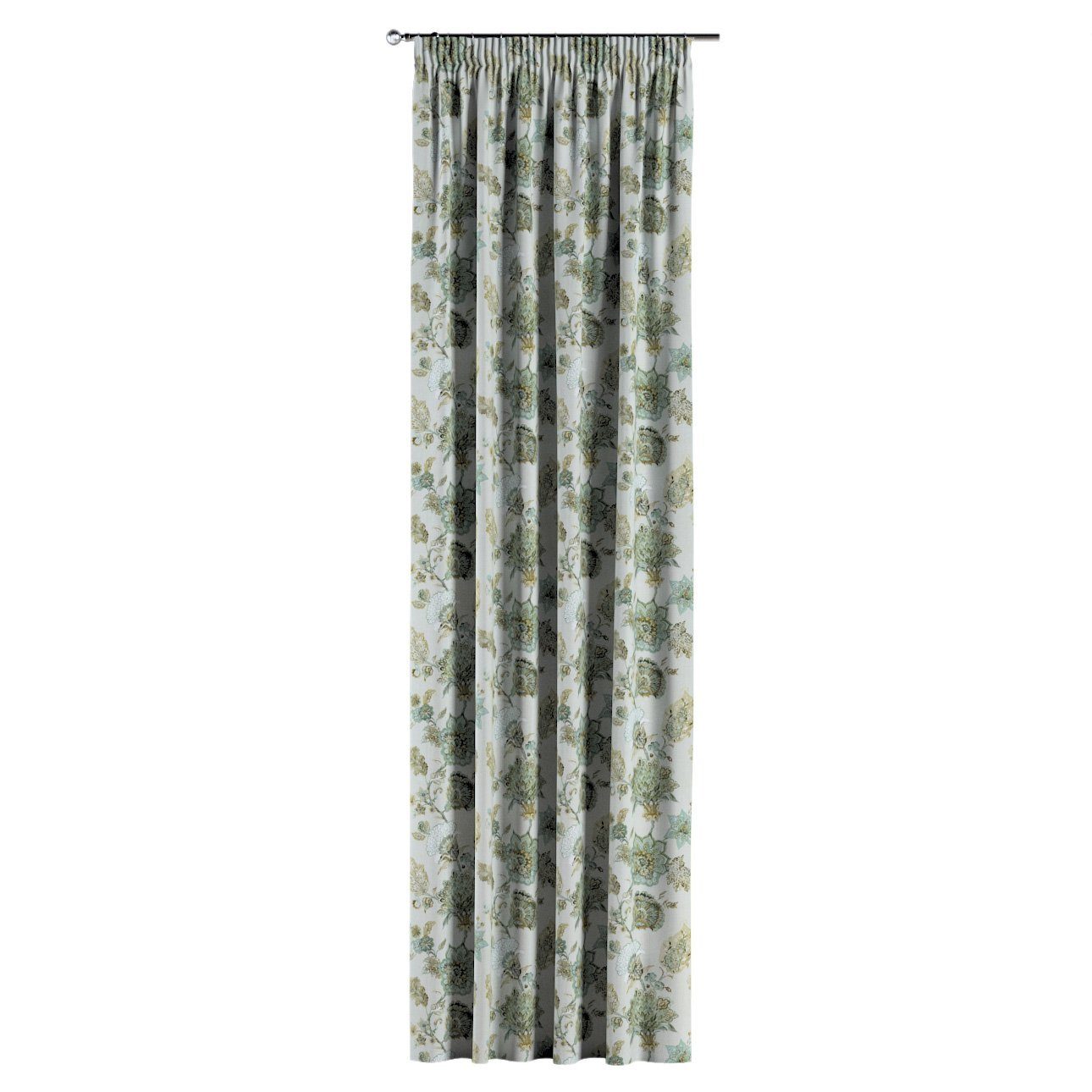 Flowers, Vorhang cm, mit Vorhang grau-beige Dekoria 130x100 Kräuselband