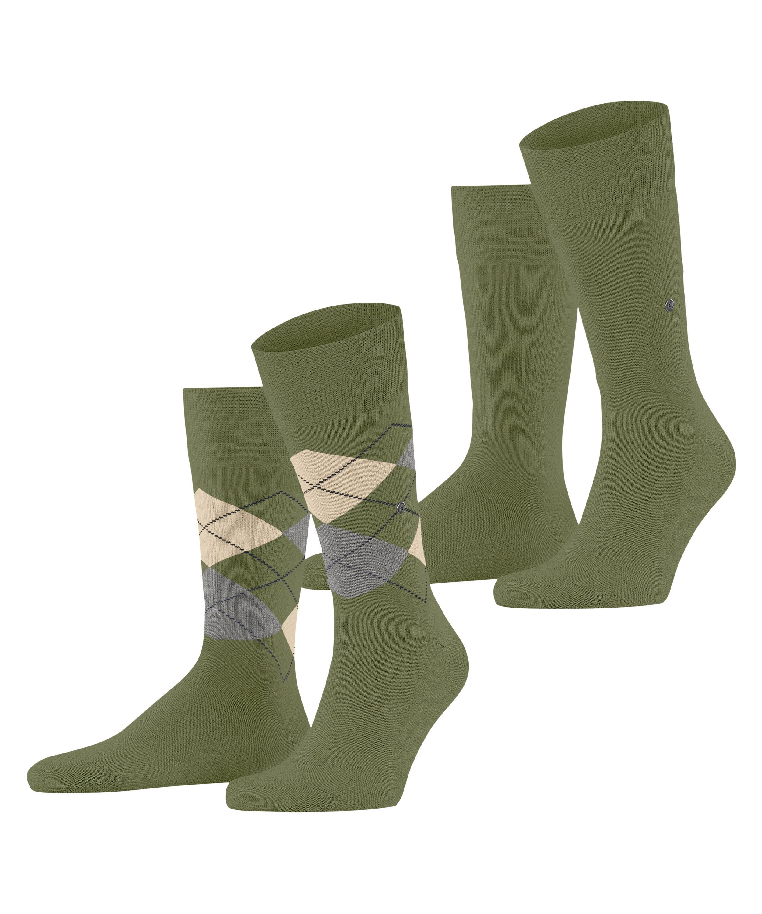 Burlington Socken Everyday Argyle Mix 2-Pack (2-Paar) aus weicher gekämmter günstig online kaufen