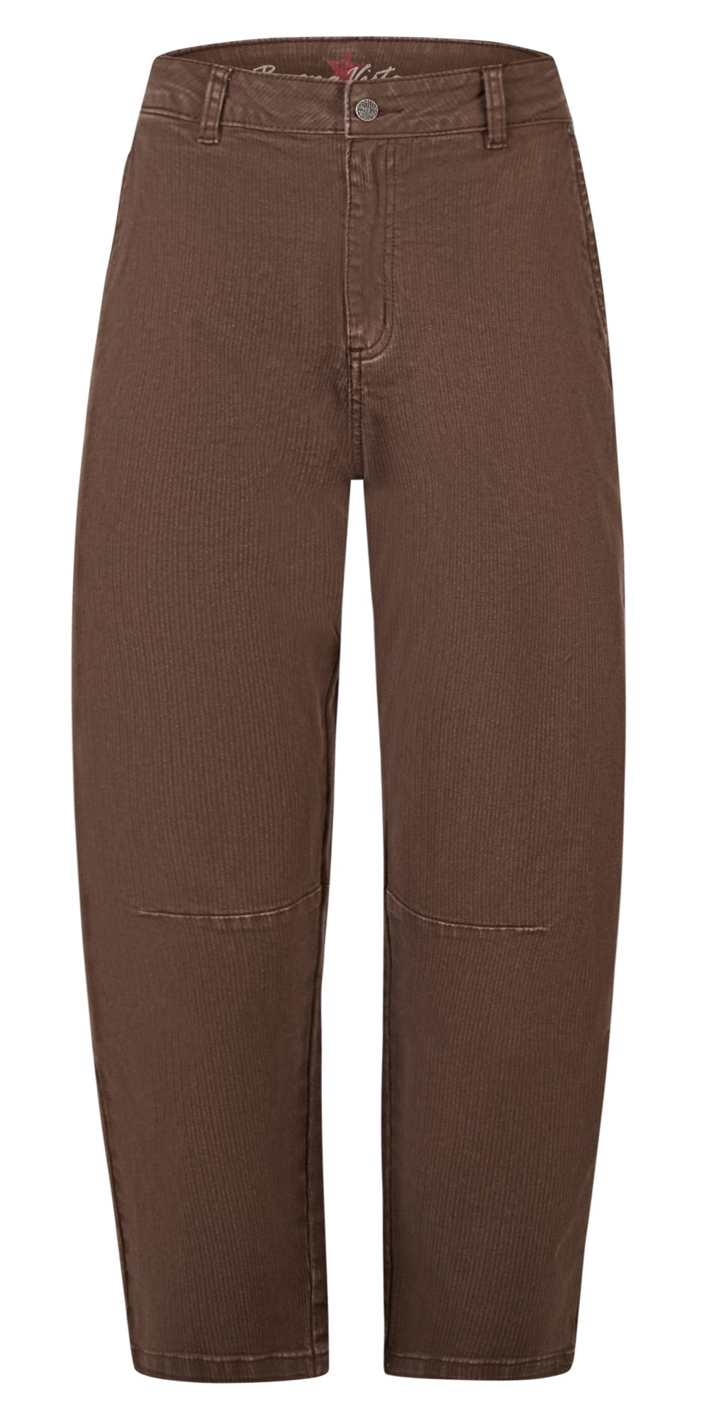 Stoffhose Barrel stripe stretch - Damen Barrel Fit Hose