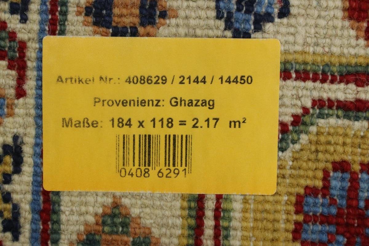 Orientteppich, 119x183 rechteckig, 5 Kazak mm Handgeknüpfter Nain Trading, Orientteppich Höhe: