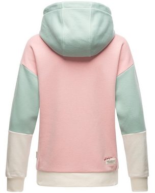 Navahoo Kapuzensweatshirt Babykätzchen Verspielter Damen Hoodie im Colorblocking-Look