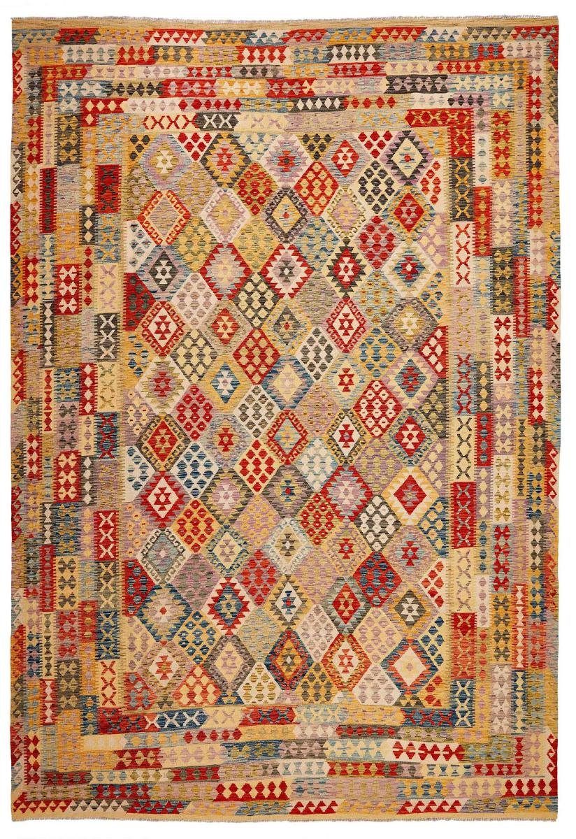 Orientteppich Kelim Afghan 313x456 Handgewebter Orientteppich, Nain Trading, rechteckig, Höhe: 3 mm