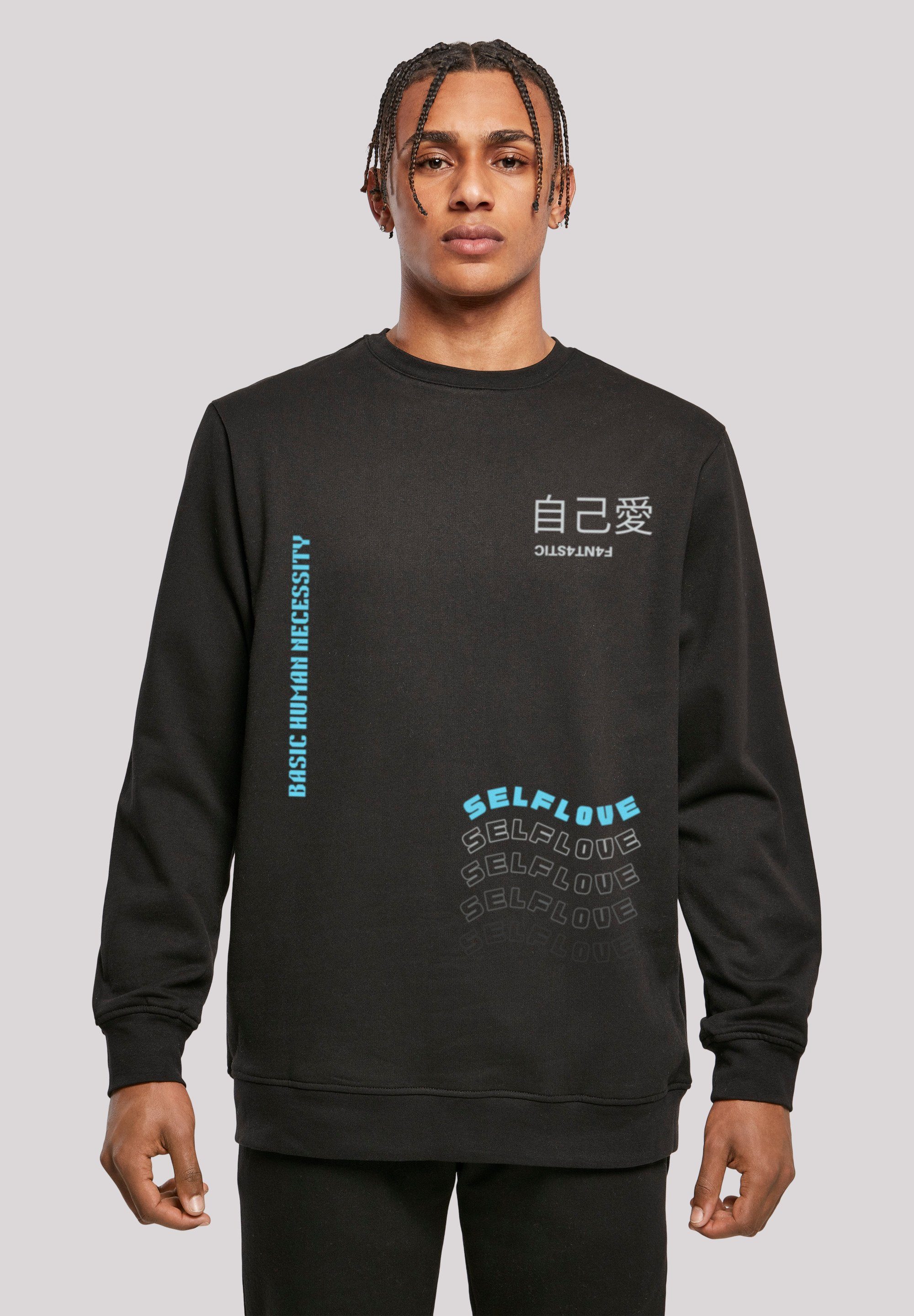 F4NT4STIC Kapuzenpullover "Self Love CREWNECK", Print günstig online kaufen