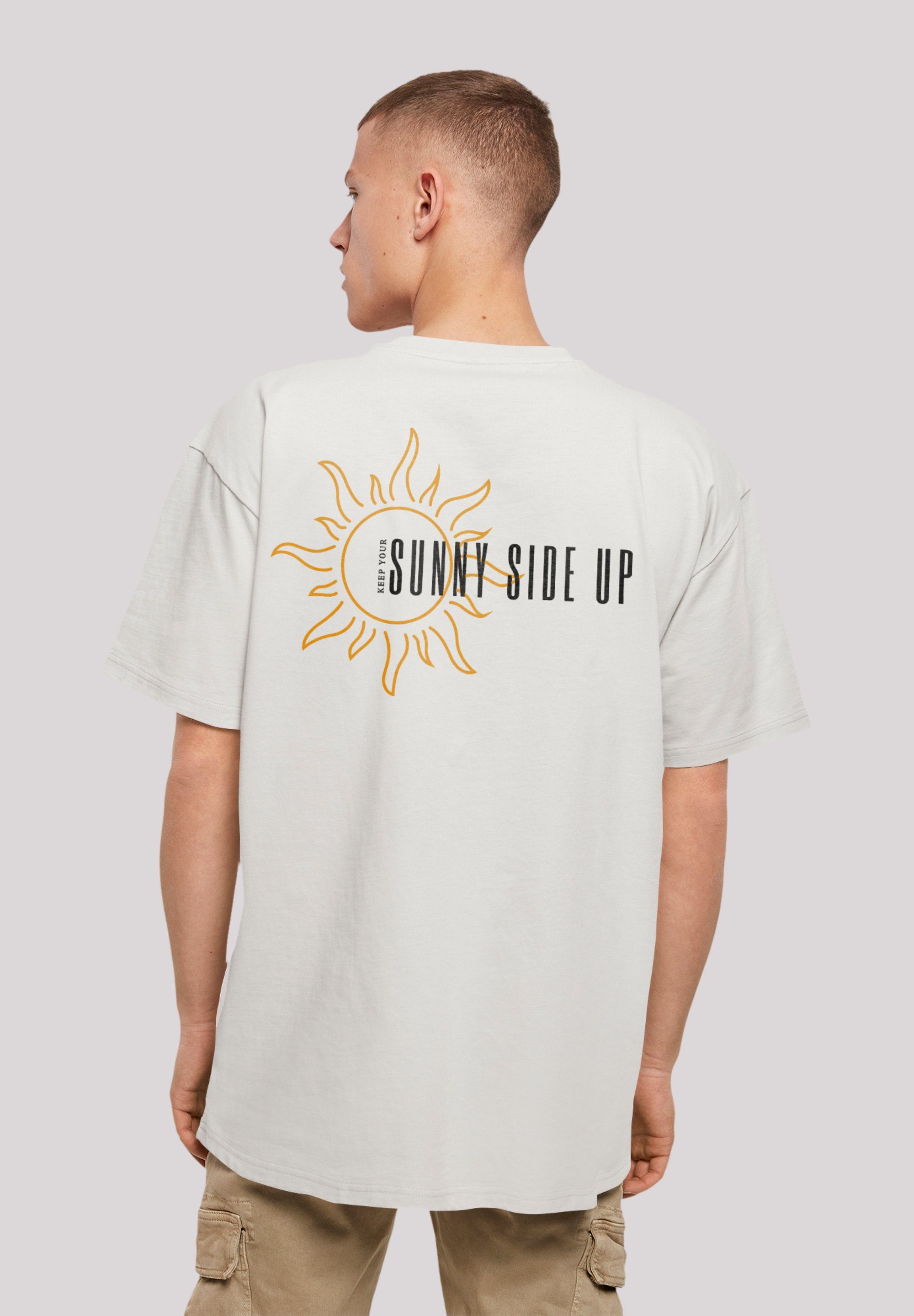 F4NT4STIC T-Shirt Sunny lightasphalt up Print side