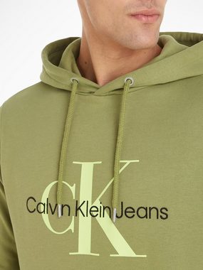 Calvin Klein Jeans Kapuzensweatshirt SEASONAL MONOLOGO REGULAR HOODIE mit Logodruck und Stickerei
