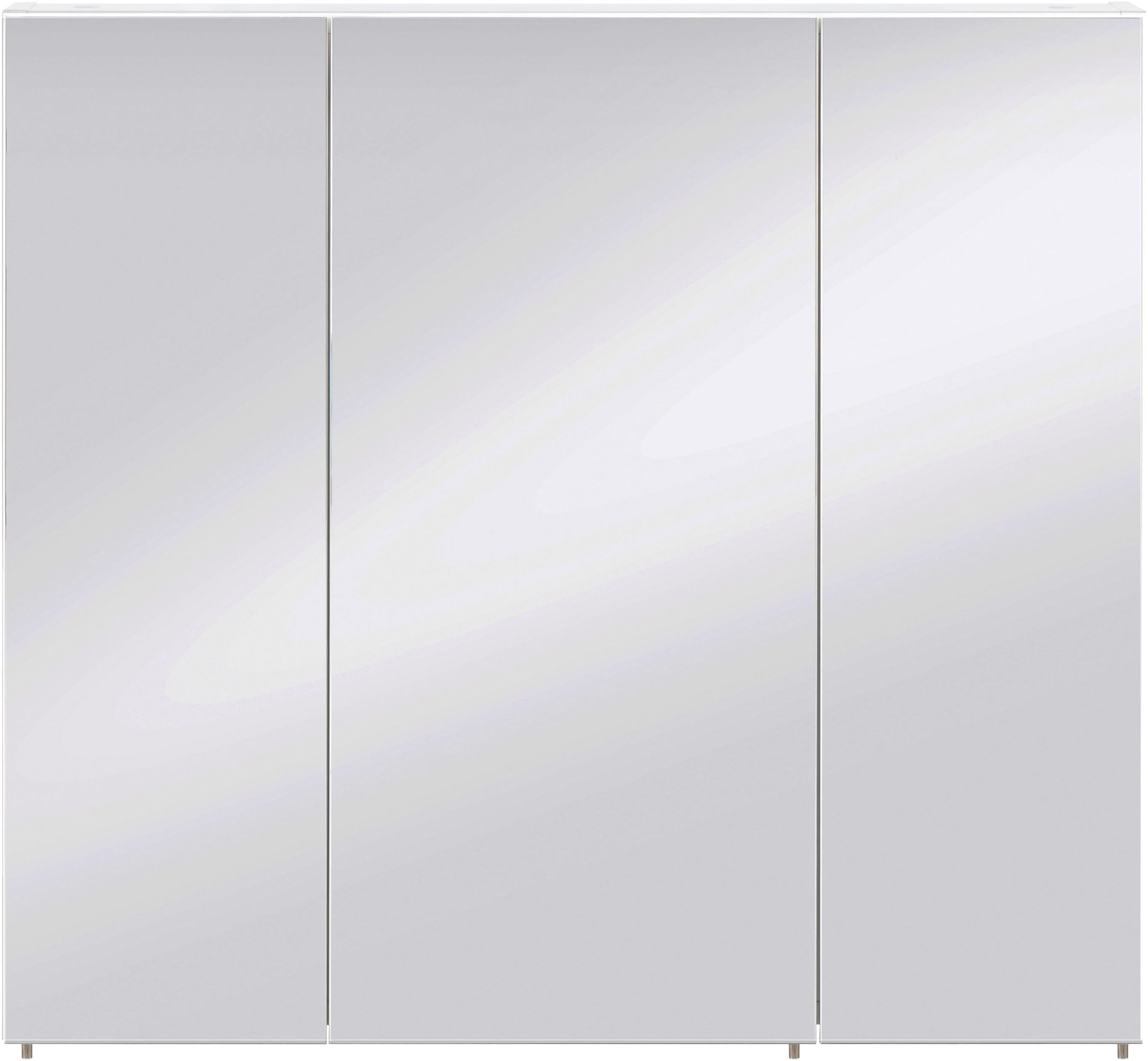 Schildmeyer Spiegelschrank Basic, Spiegelschrank, Made in Germany, B: 80 cm Solide Verarbeitung - Dieses Produkt ist in Deutschland gefertigt