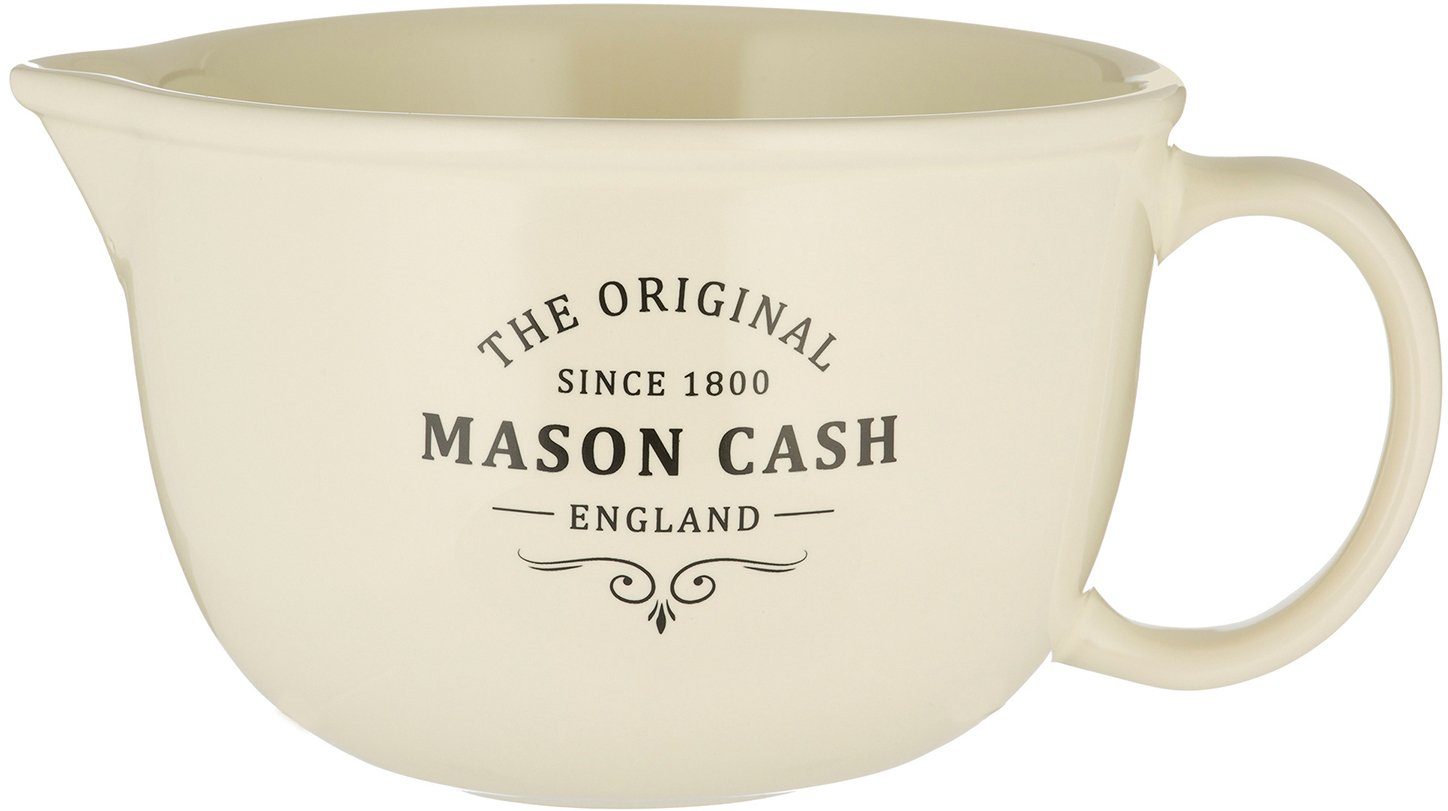 Cash Liter Steingut, 2 Heritage, Muster, Rührschüssel mit markantem Mason