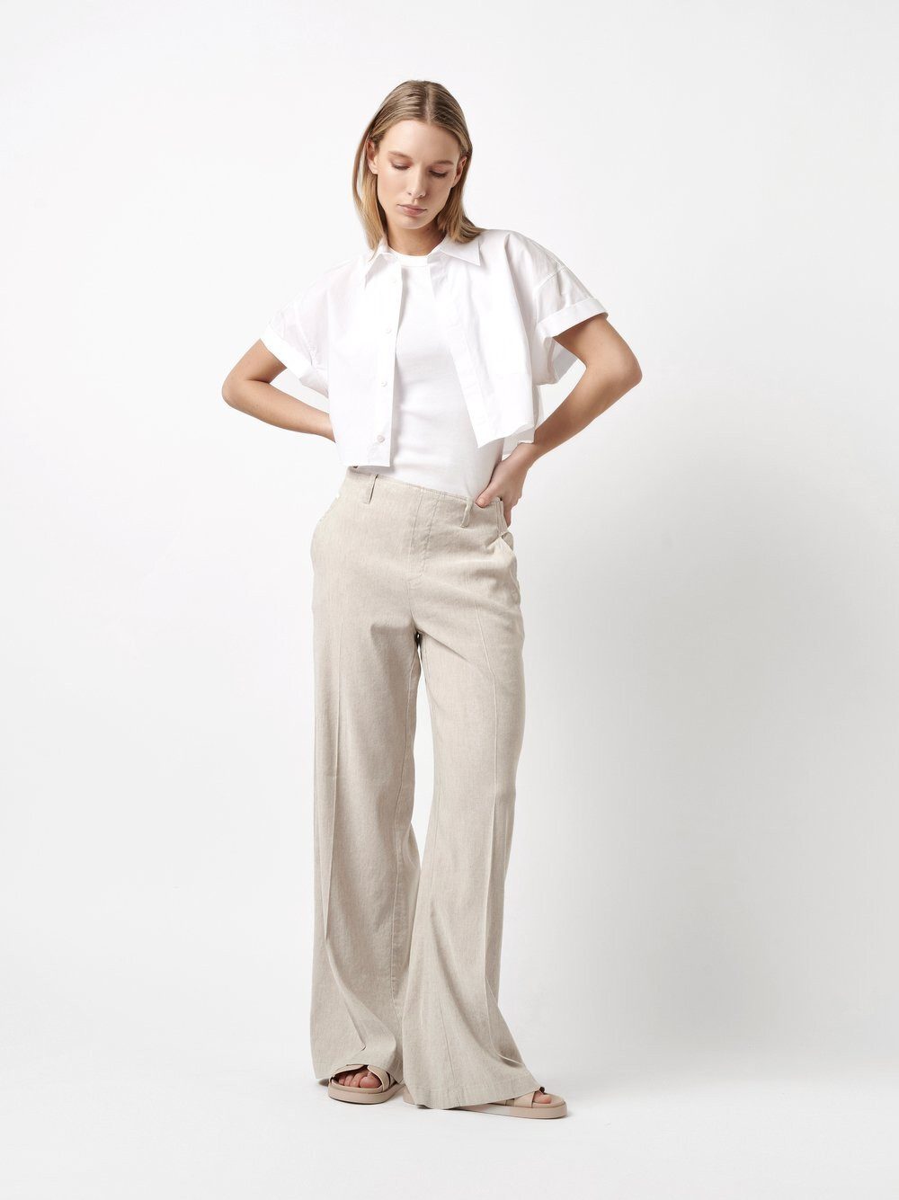 ROSNER Culotte Mara_348 aus fließendem Leinen günstig online kaufen