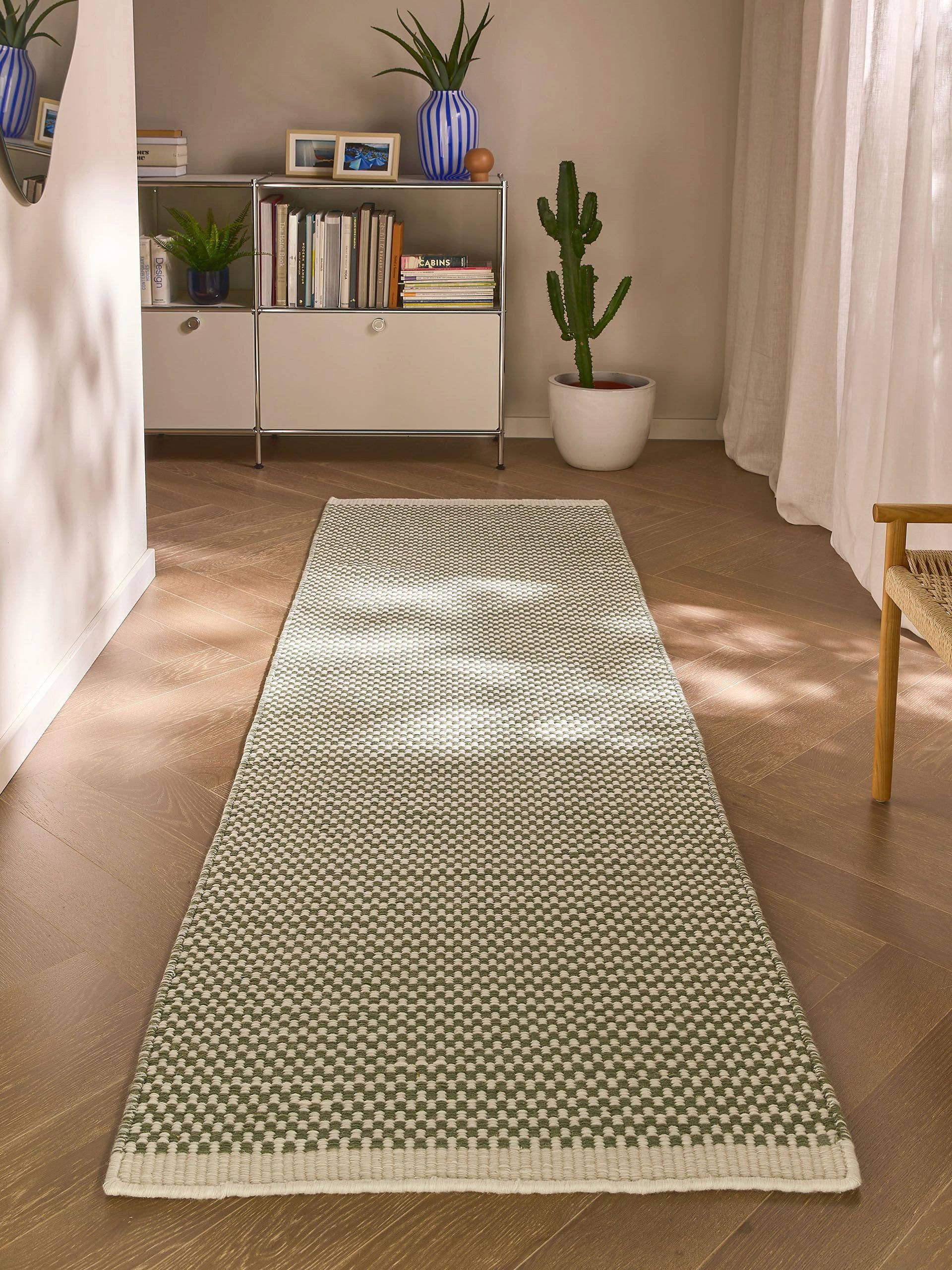 benuta Wollteppich Laura, rechteckig, Höhe: 5 mm, Kunstfaser, Berber, Ethno-Style, Wohnzimmer
