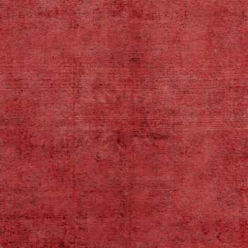 Teppich Vintage - 370 x 288 cm - dunkelrot, morgenland, rechteckig, Höhe: 8 mm, Wohnzimmer, Handgeknüpft, Einzelstück mit Zertifikat