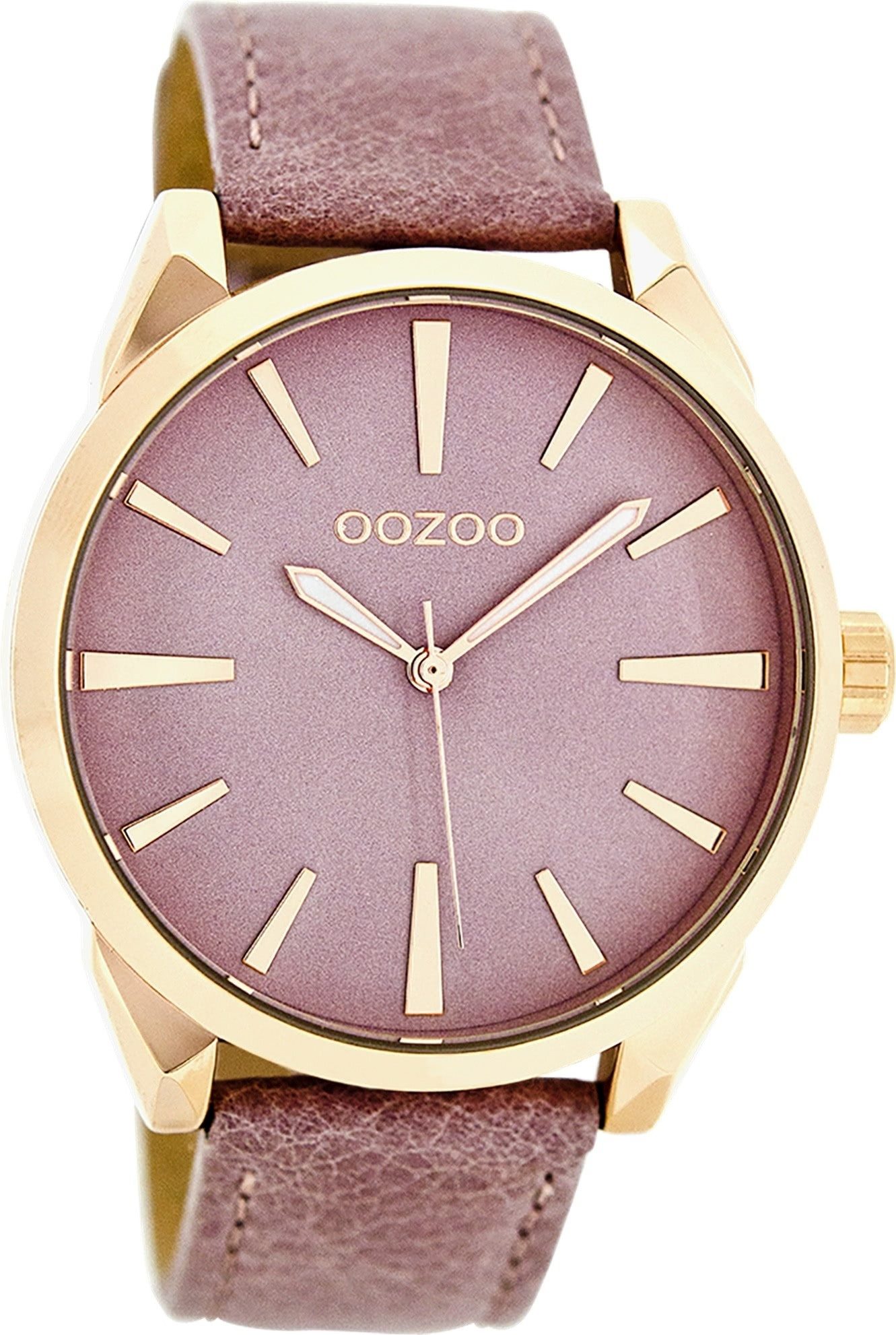 Quarzuhr Oozoo Damen Uhr Fashion matt Leder