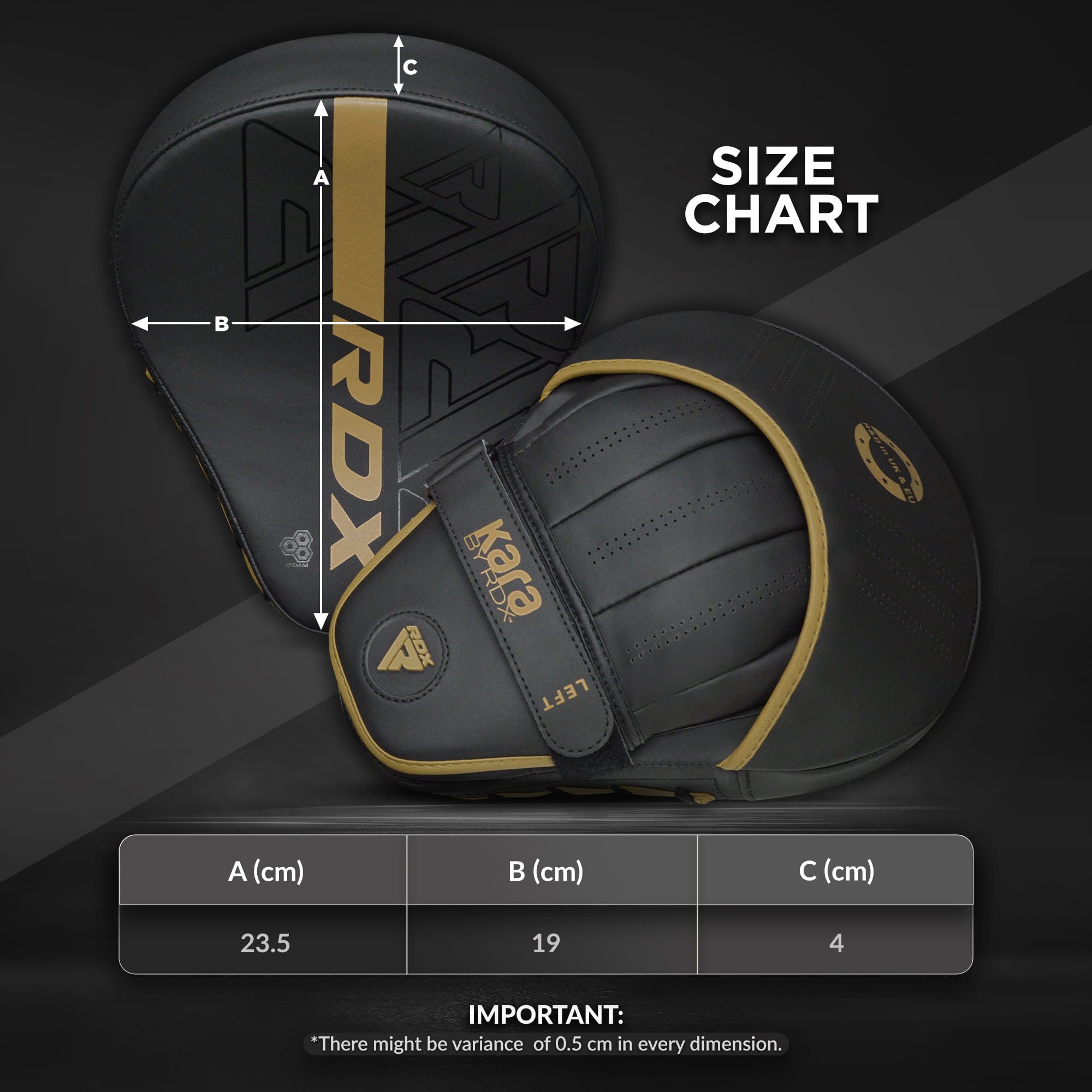 RDX Sports Punch-Handschuhe RDX Boxen Pads und Tasche Handschuhe Punching Training Mitts Kickboxen