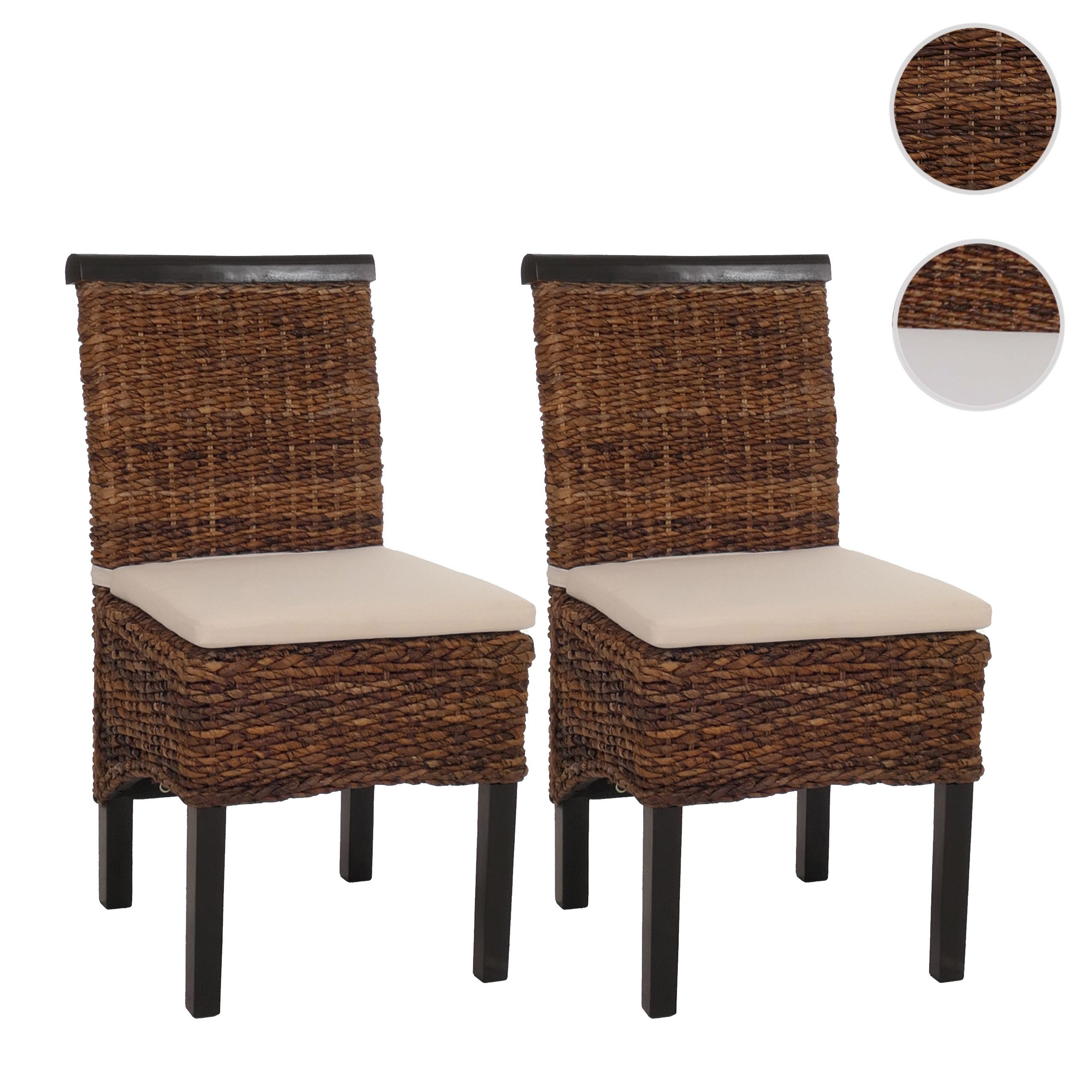 MCW Esszimmerstuhl Acireale-2 (Set, 2 St), 2er-Set, Beine aus lackiertem Holz