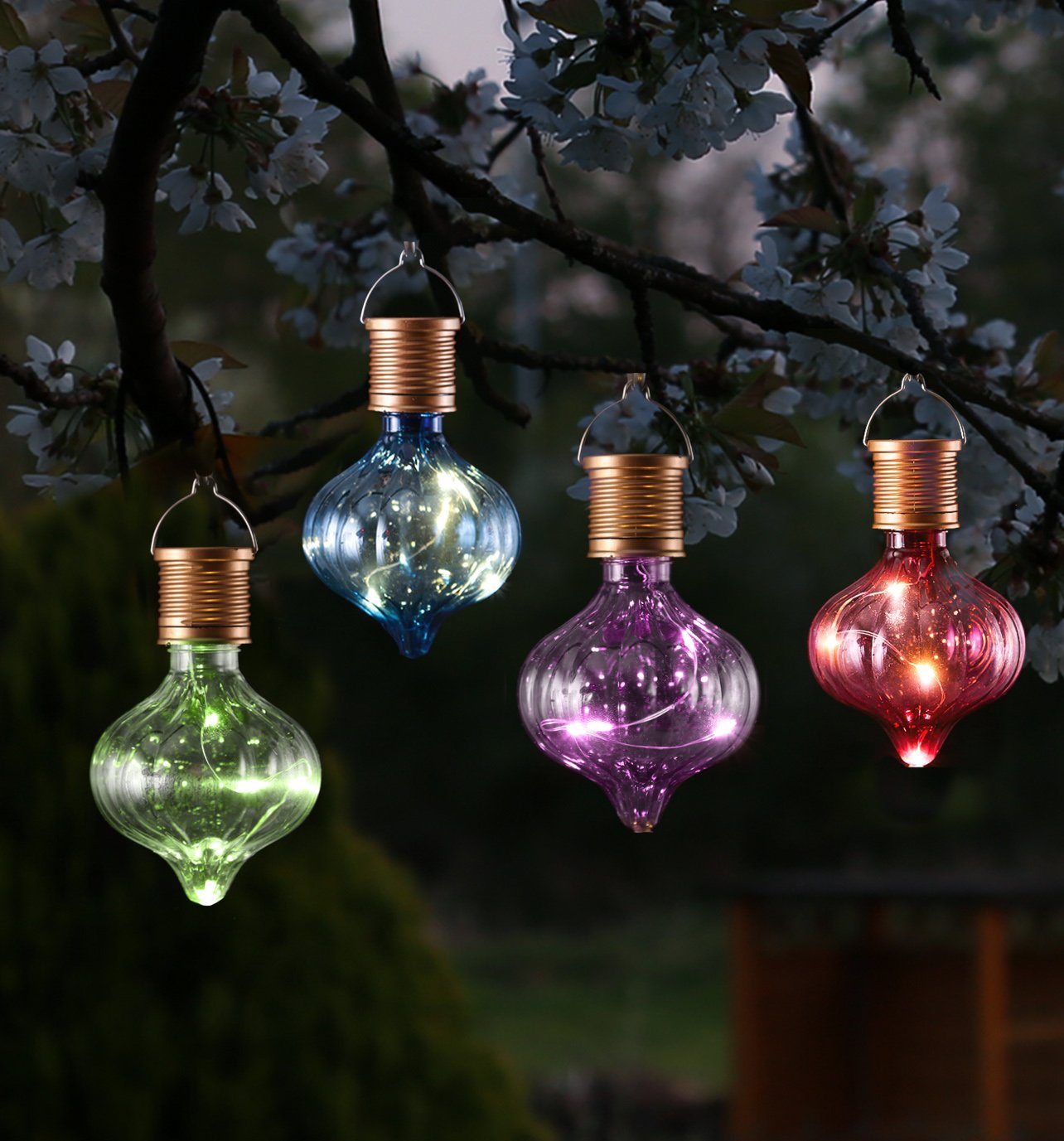 MARELIDA LED Solarleuchte LED Solar Glühbirnen Kugelleuchte für Garten