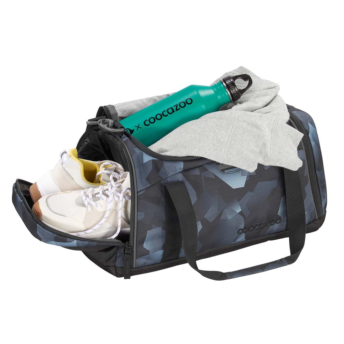 coocazoo Sporttasche Sporttasche Grey Rocks (1 Stück), Sportbeutel, 20 Liter, mehrere Fächer