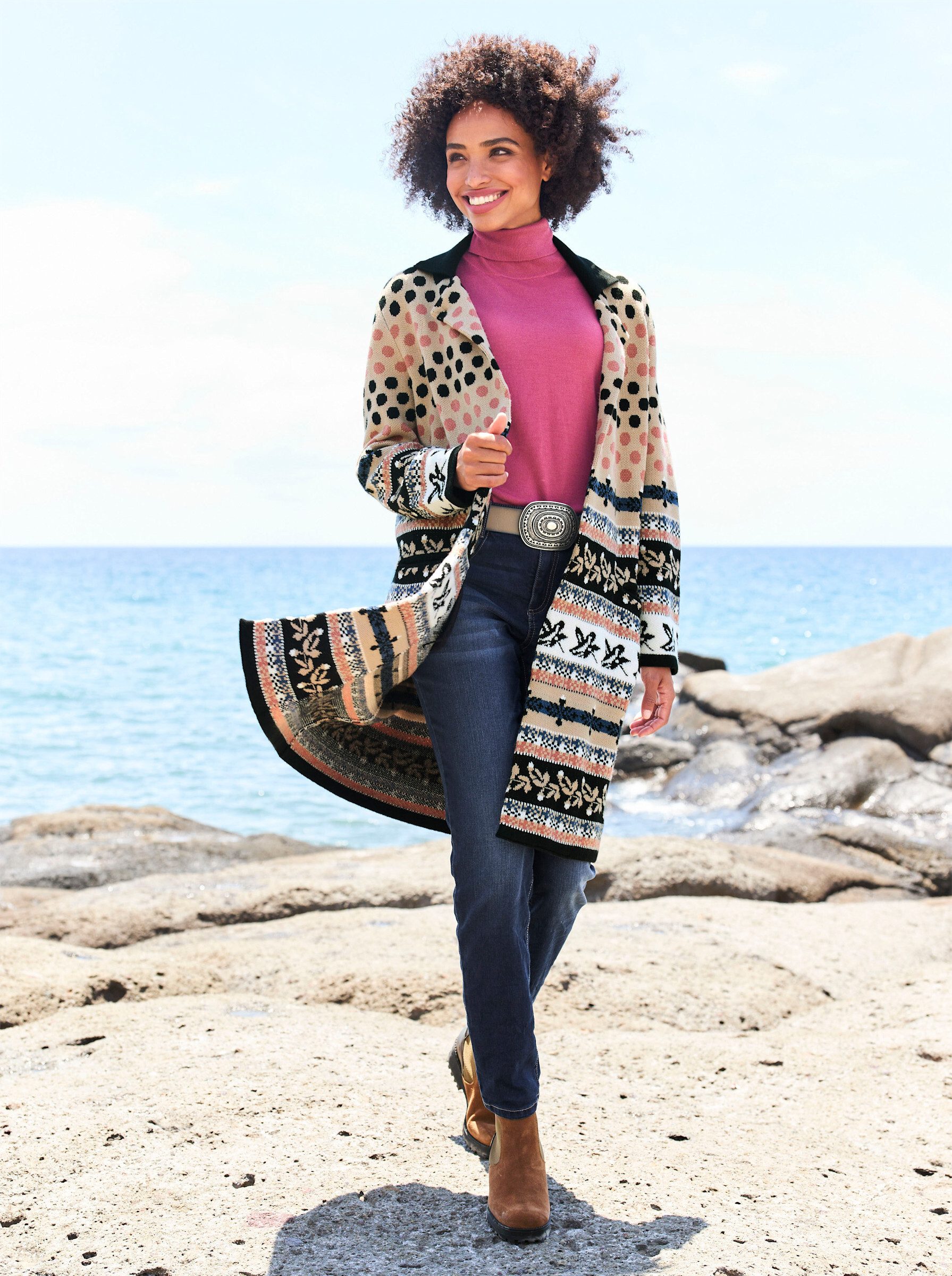 heine Strickjacke Strickmantel