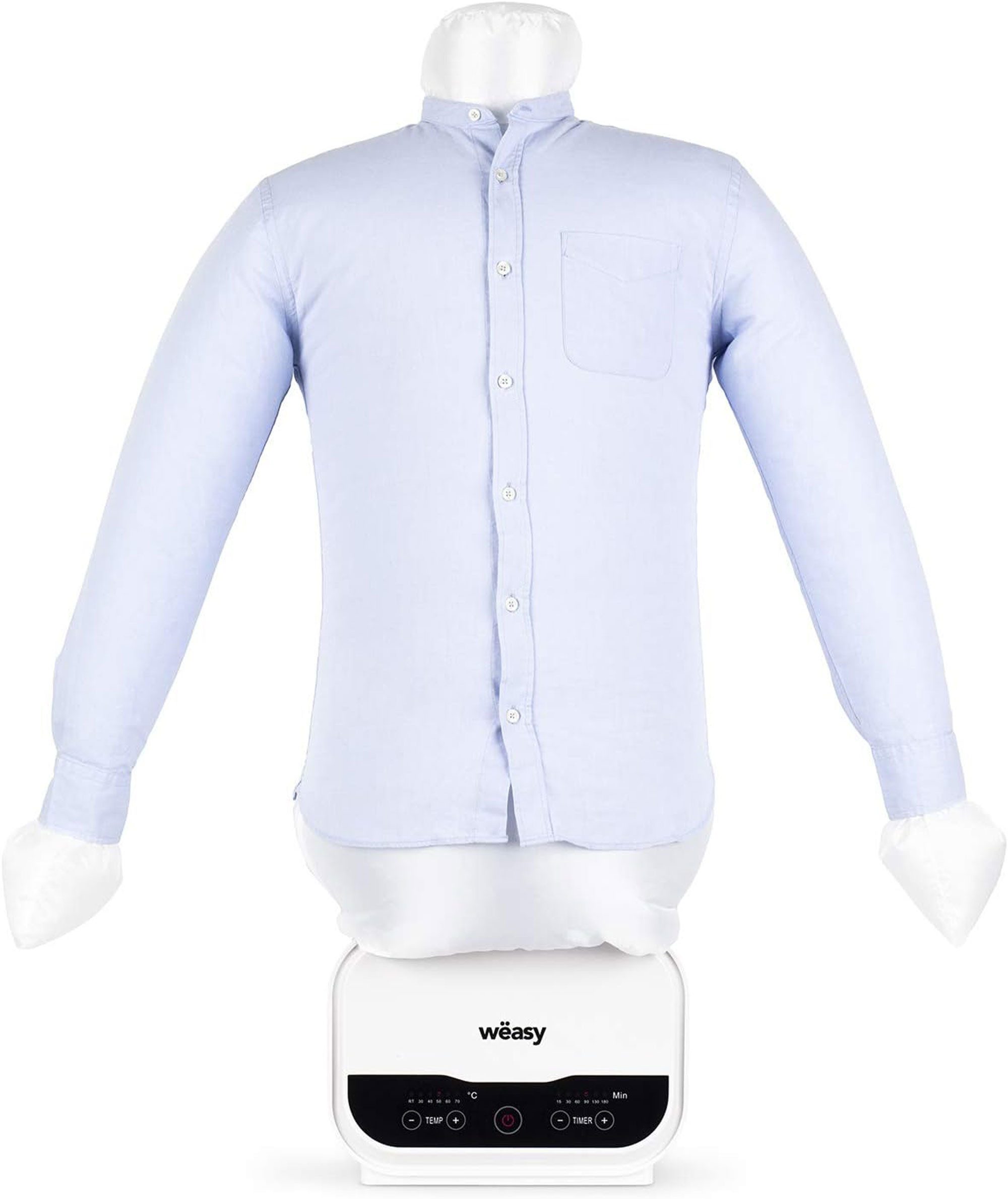 wëasy Hemdenbügler IRO320 Bügelpuppe mit 5 Stufen und Timer, 1200 W