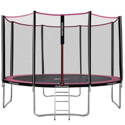 VENDOMNIA Fitnesstrampolin Gartentrampoline mit Sicherheitsnetz, Leiter, Randabdeckung, (Outdoor und Indoor Gartentrampolin mit Zubehör, Fitness Trampoline), 366 cm, Farbwahl