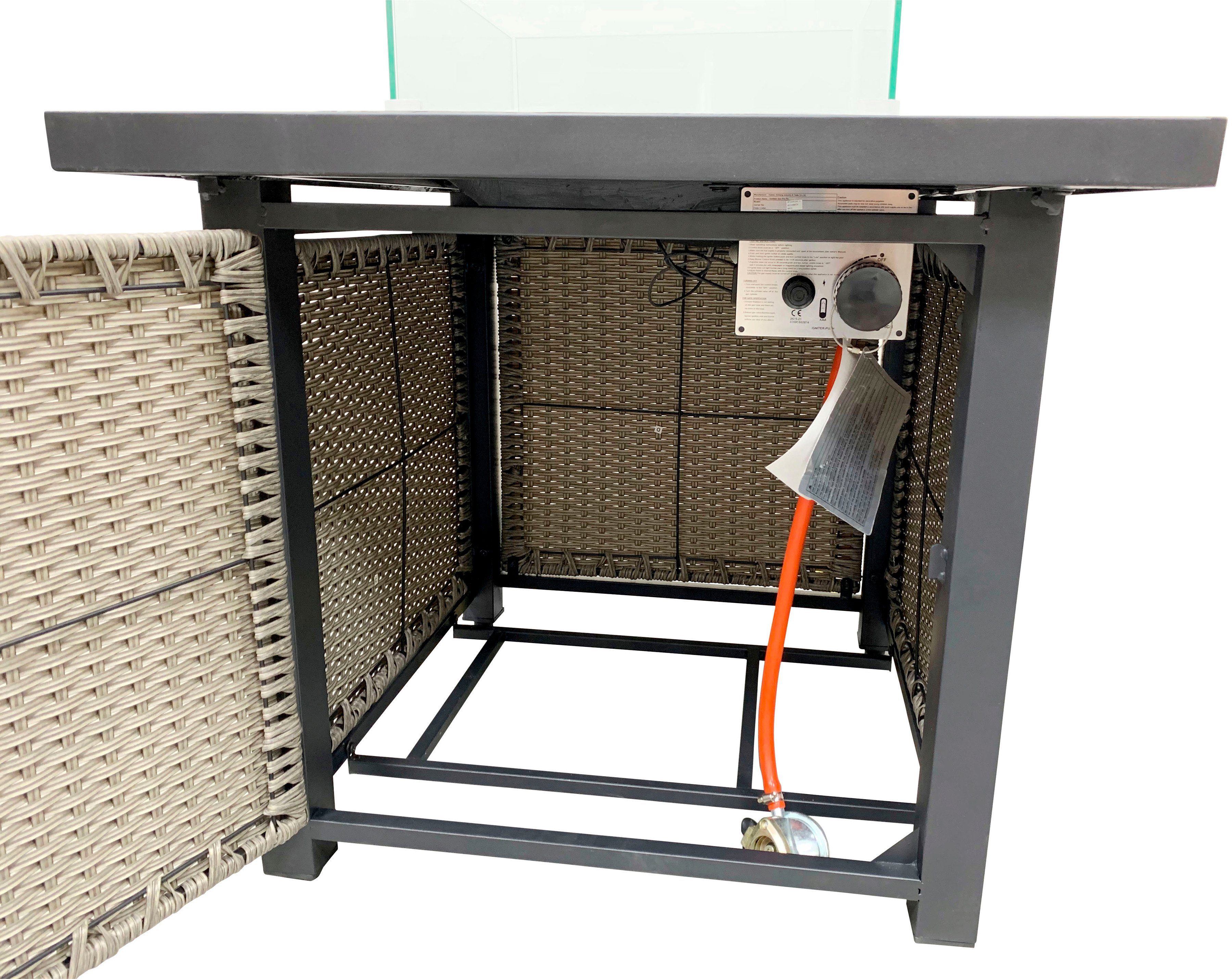 Tepro Feuerstelle Medfield, Gasfeuerstelle, BxLxH: 76,5x76,5x65,5 cm