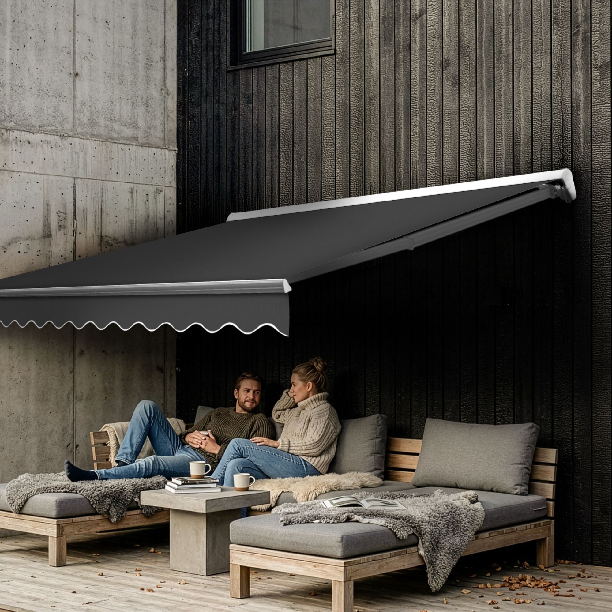 Eclipse Halbkassettenmarkise Kassettenmarkise Eclipse Standard manuell 2,5x2m