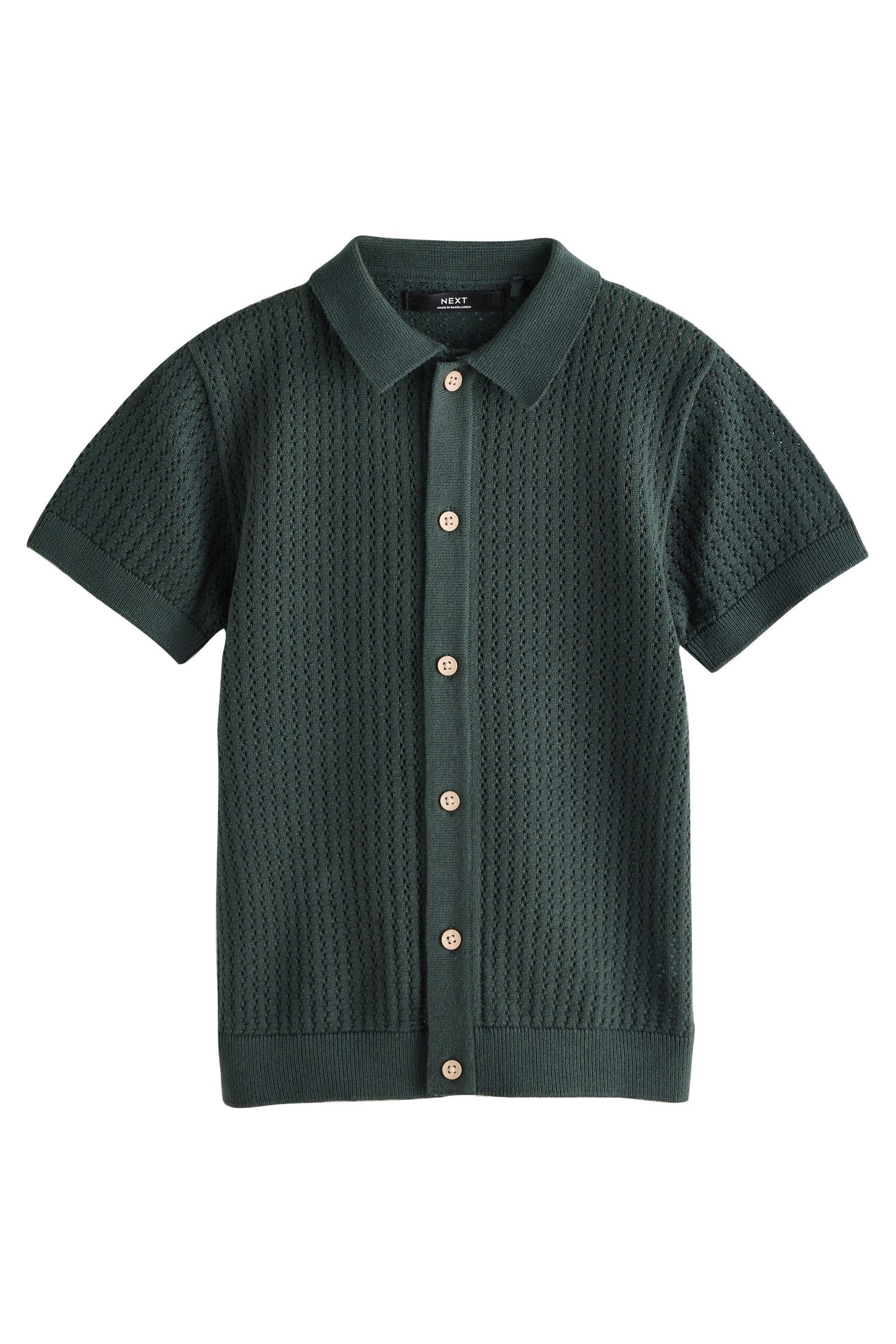 Next Polokragenpullover Durchgeknöpftes Strick-Polohemd (1-tlg)