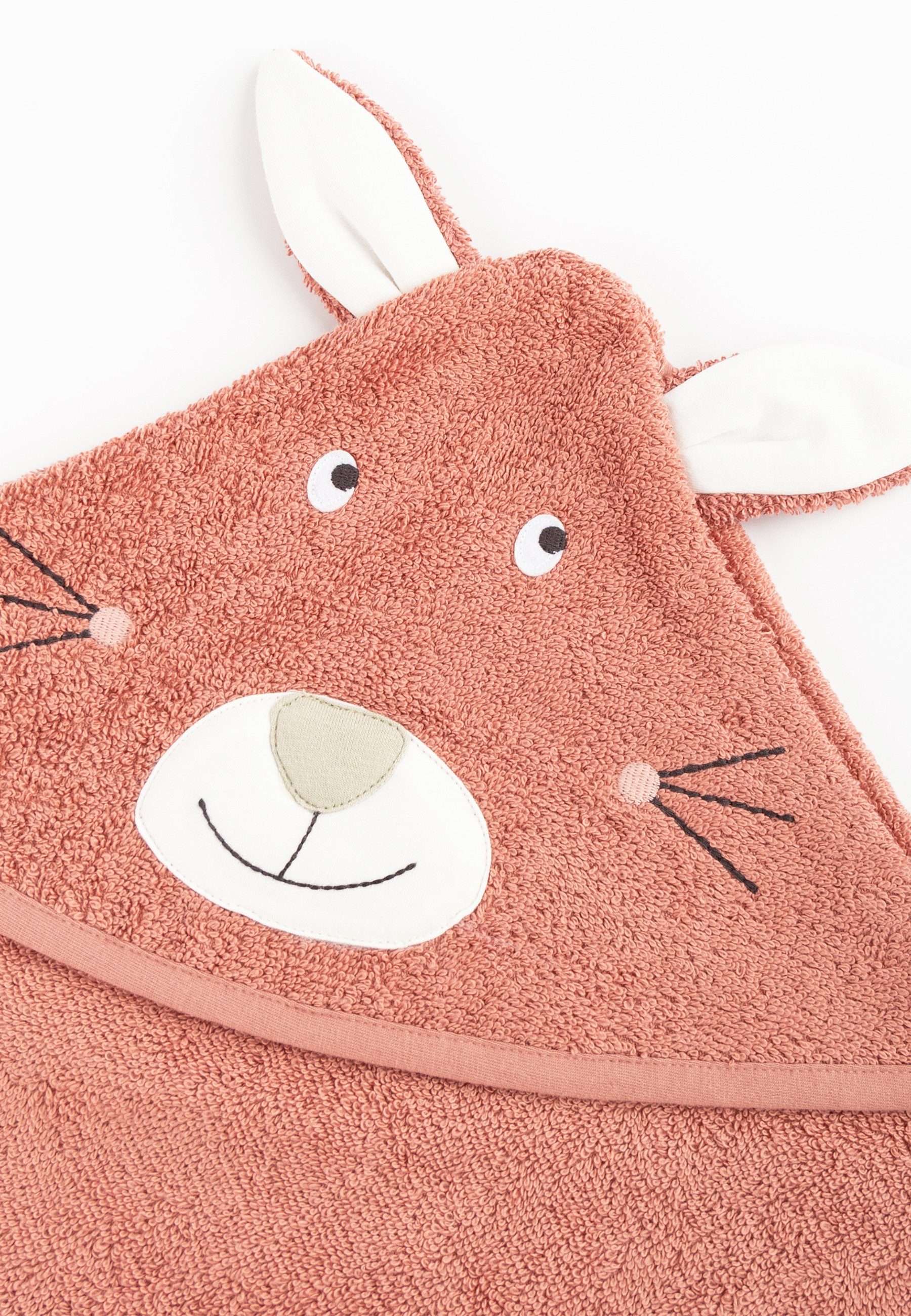 Sigikid Kapuzenhandtuch mit Tiermotiv für Babys und Kinder Unisex, 100 % Baumwollfrottee (Kapuzen-Badetuch, 1-St)