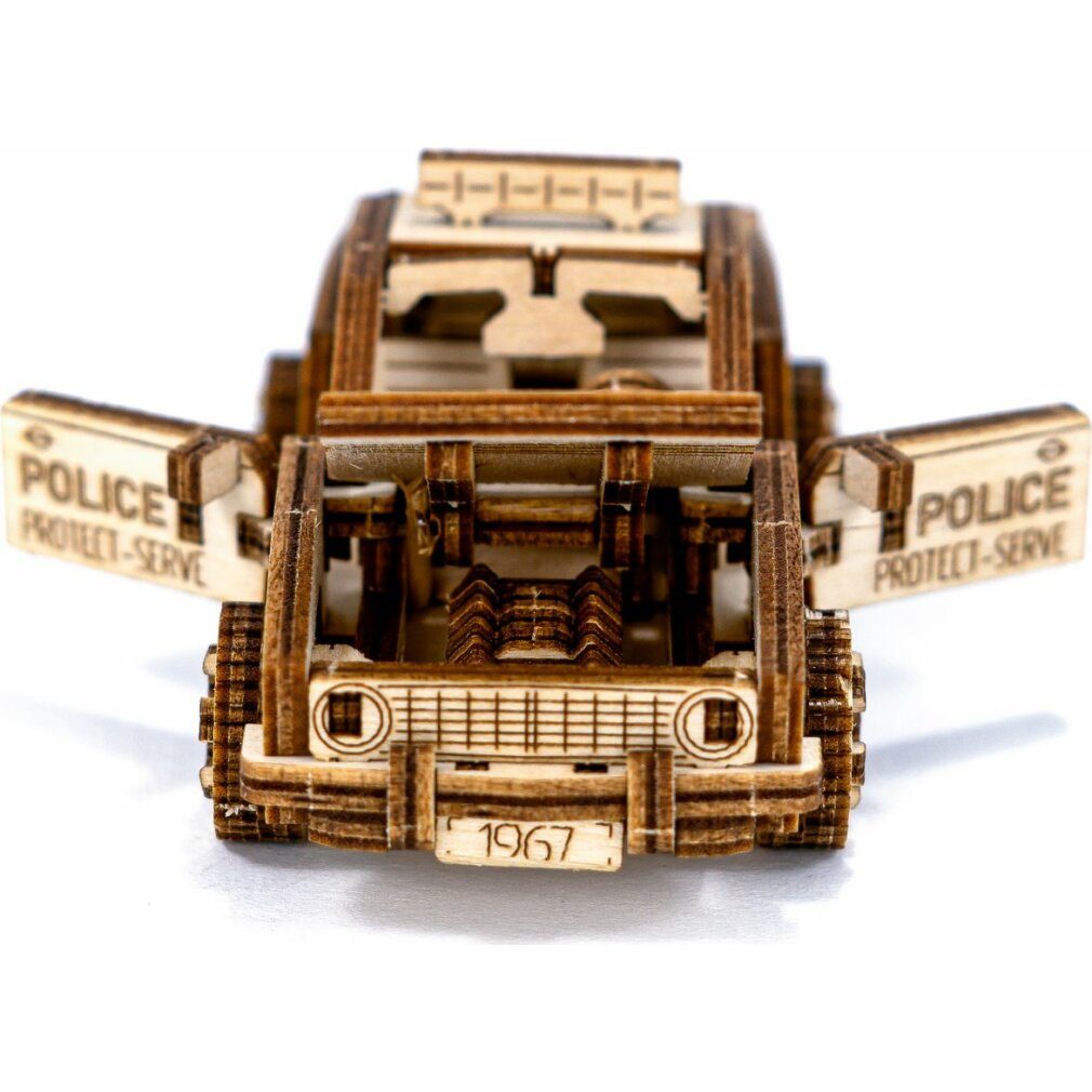 Wooden City 3D-Puzzle 3D-Puzzle Superschnelles Polizeiauto, Puzzleteile
