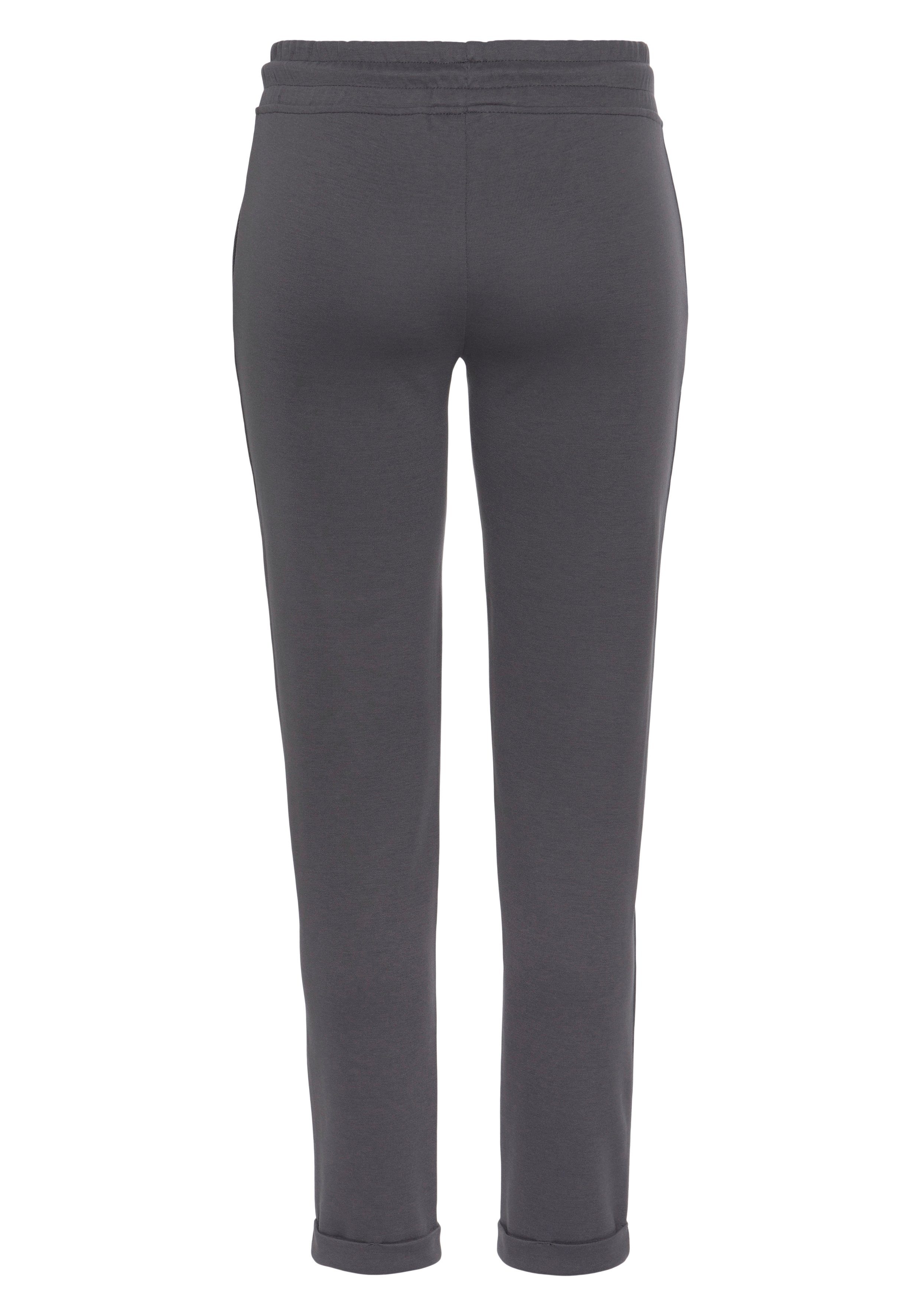 H.I.S Sweathose Schlupfhose mit kleinem Aufschlag am Saum, Loungewear