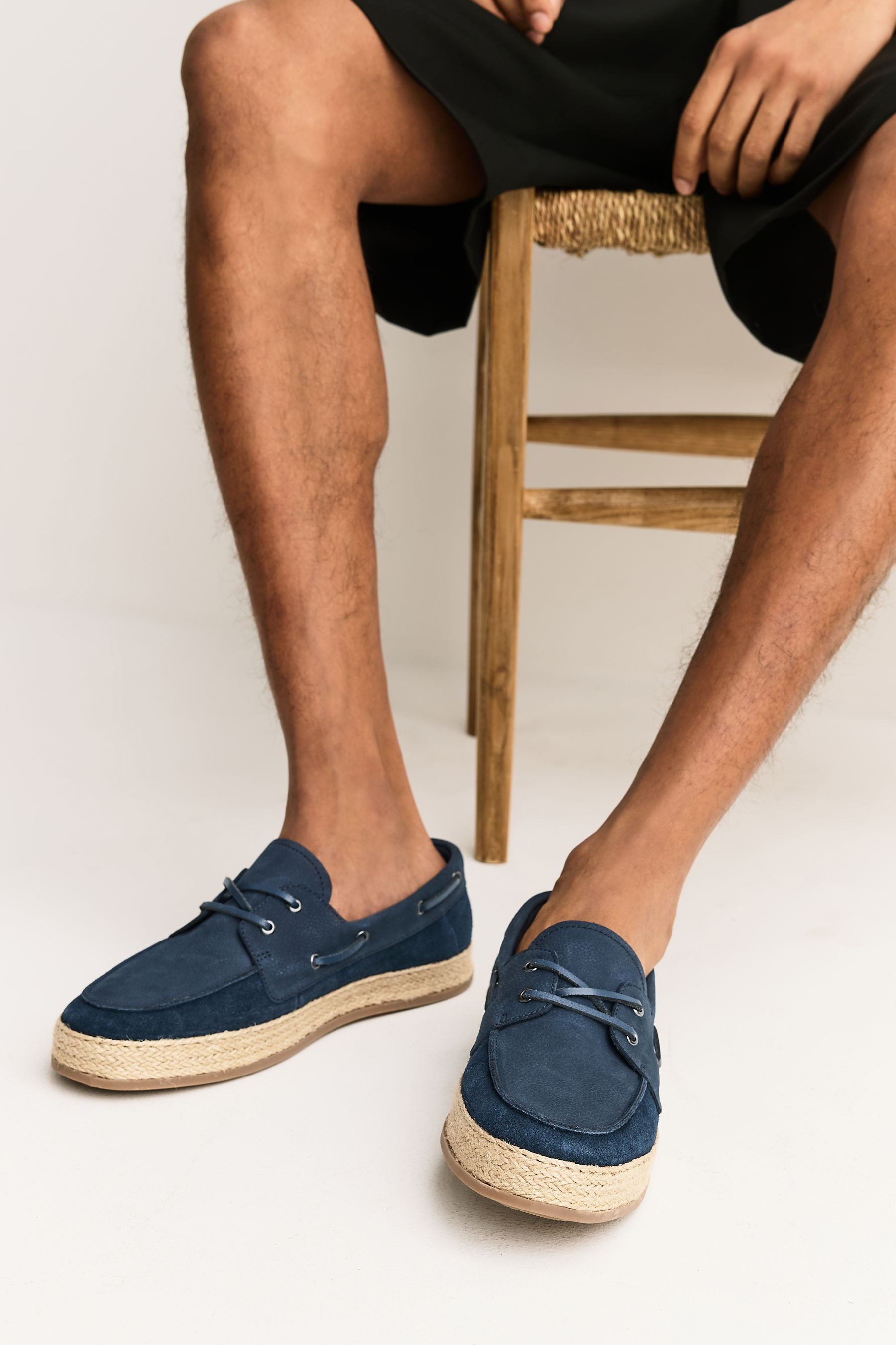 Next Segelschuhe aus Veloursleder mit Jute-Besatz Segelschuh (1-tlg)