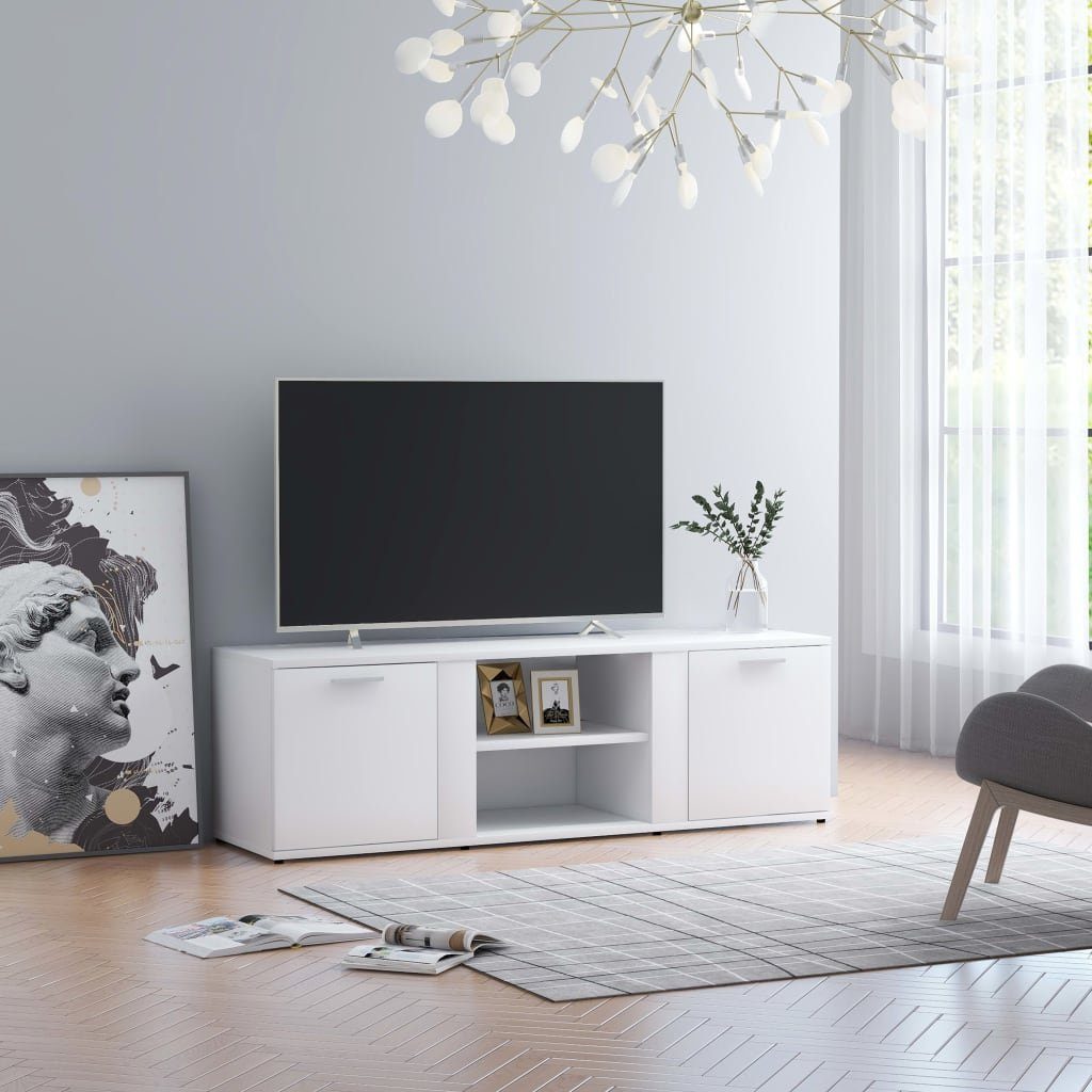 furnicato TV-Schrank Weiß 120x34x37 cm Holzwerkstoff