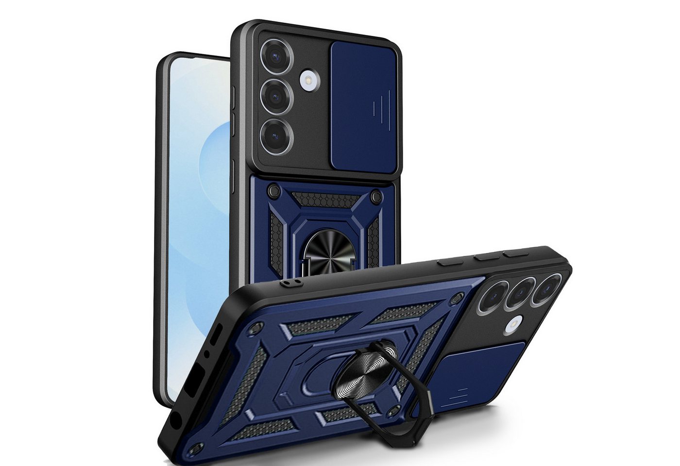 betterfon Handyhülle für Samsung Galaxy S26 Panzerhülle mit Kameraschutz & Ringhalter, Outdoorhülle mit Smartstand und Silikonkern