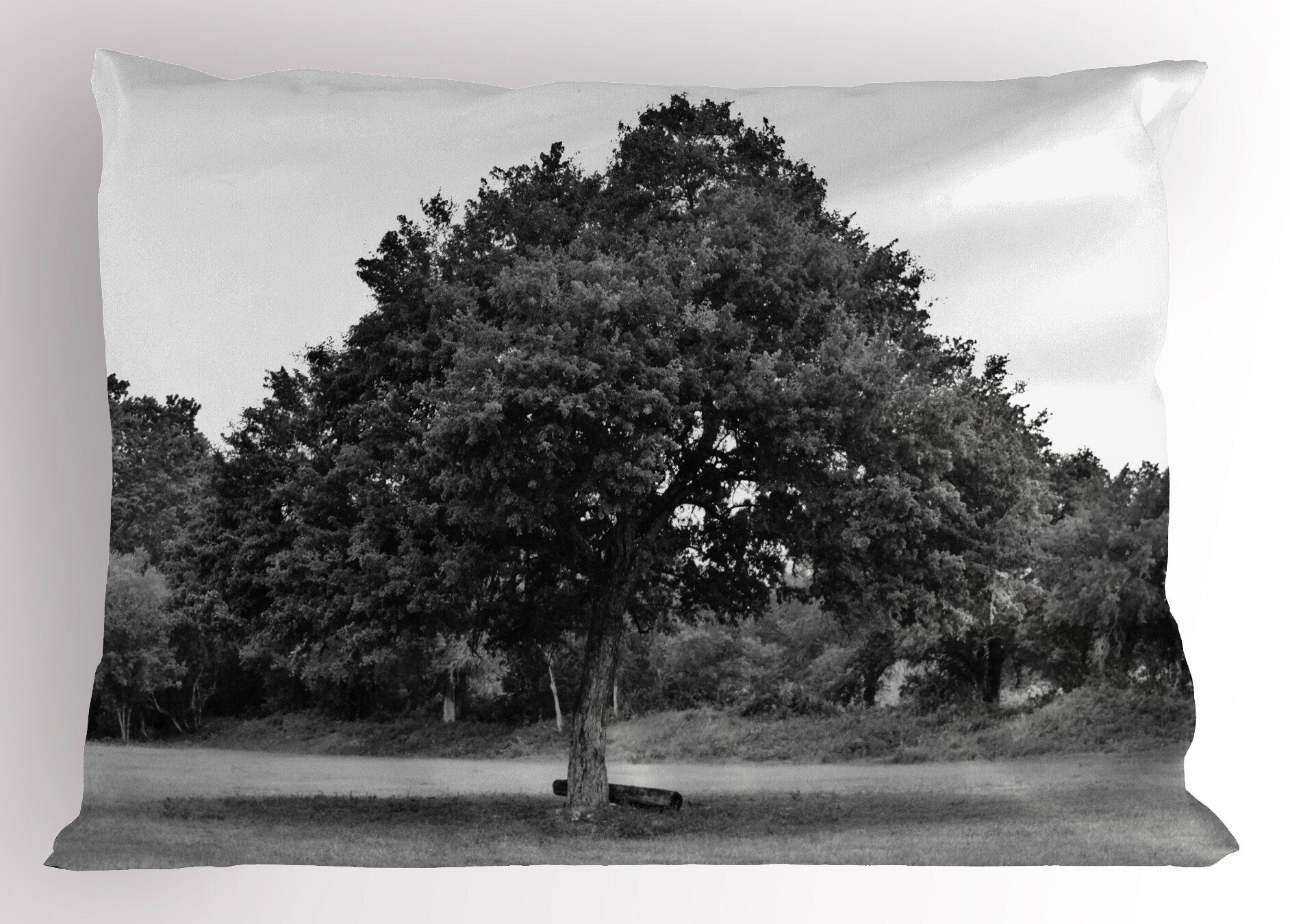 Kissenbezüge Dekorativer Gedruckter (1 Abakuhaus Nature Size Baum-Weinlese Kopfkissenbezug, Stück), Big Standard Scene Belaubt