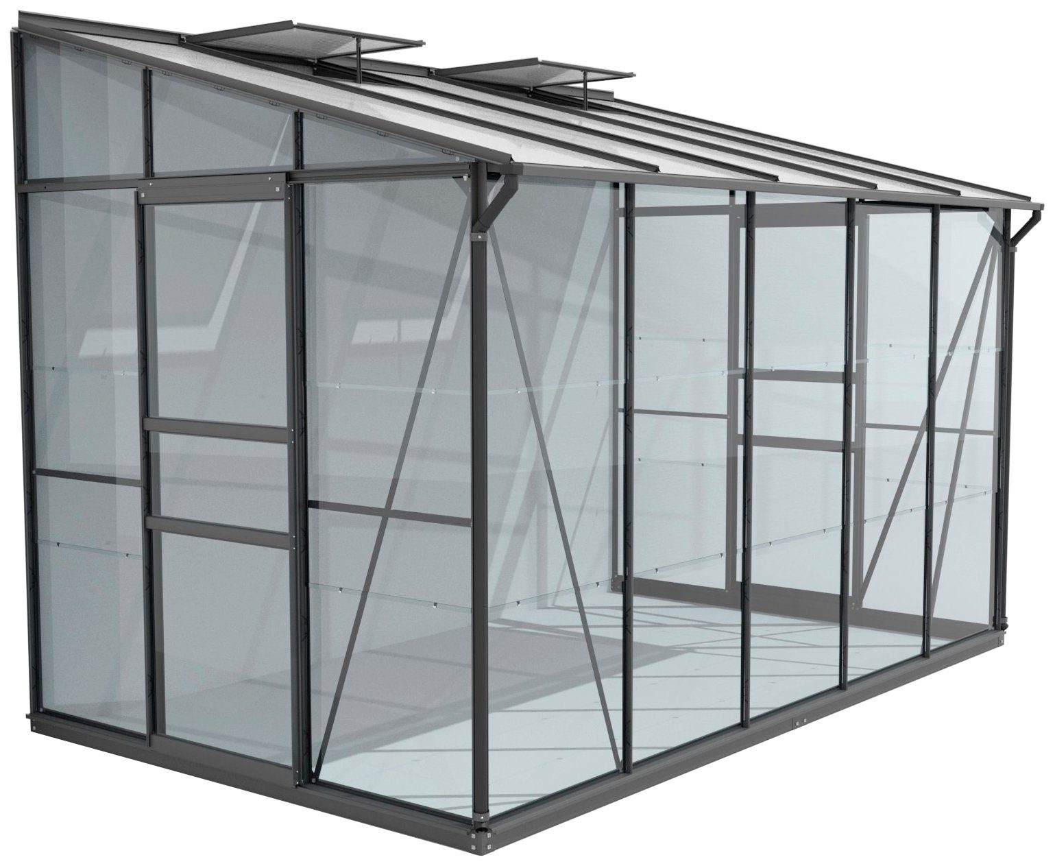 Vitavia Anlehngewächshaus Osiris 6500, BxTxH: 190 günstig online kaufen
