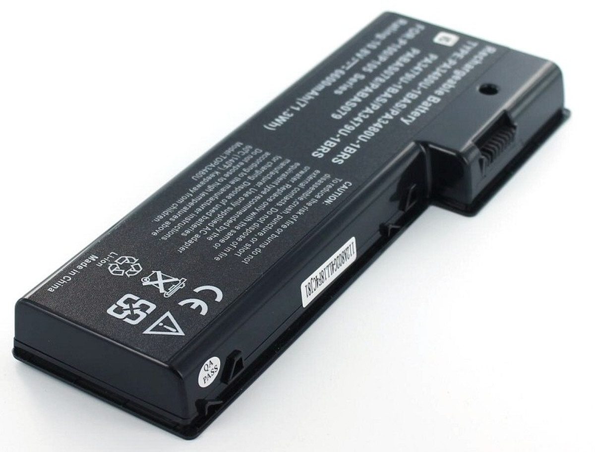 Akku für Toshiba Satellite P100-463 Li-Ion 10,8 Volt 6600 mAh schwarz Laptop-Akku