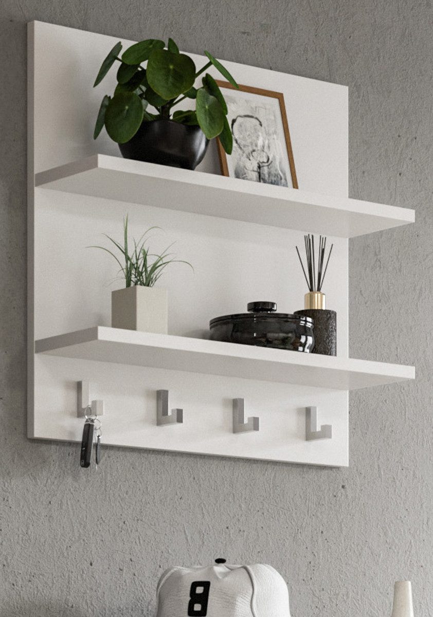 Inn.Furn Schlüsselbrett SystemX, (in weiß, Wandregal 52 x 52 cm), mit 4 Hak günstig online kaufen