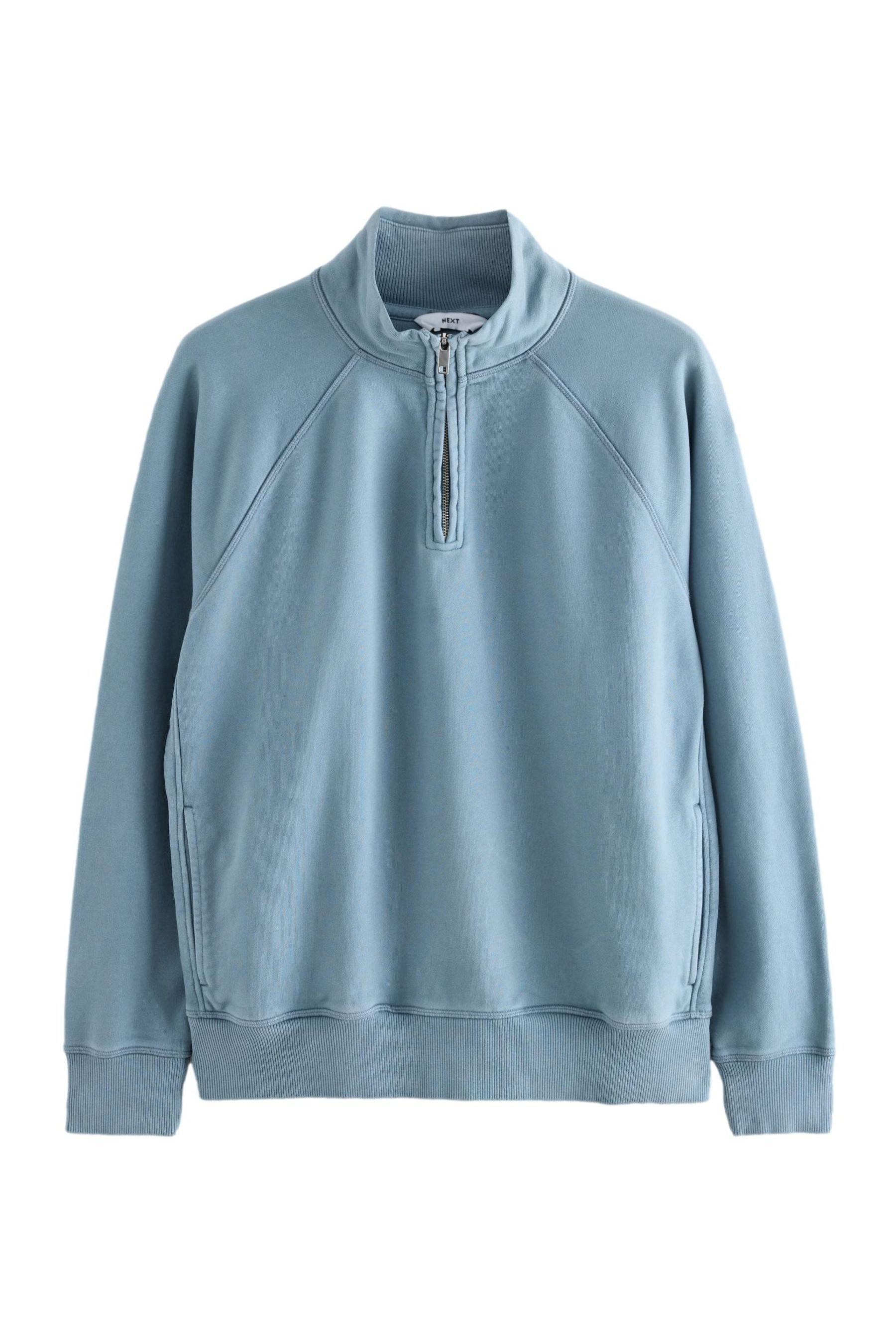 Next Sweater Schwerer Sweatshirt-Troyer mit Stückwaschung (1-tlg)