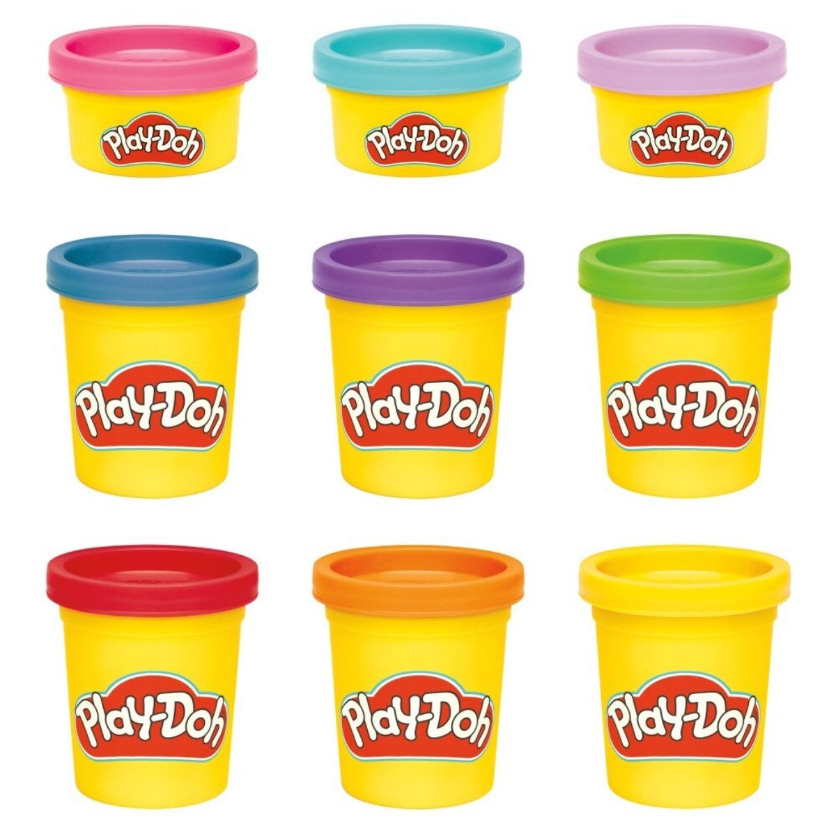 Play-Doh Knete Hasbro Play-Doh Knete Modelliermasse 6×57 g + 3×28 g Pack (9-tlg)