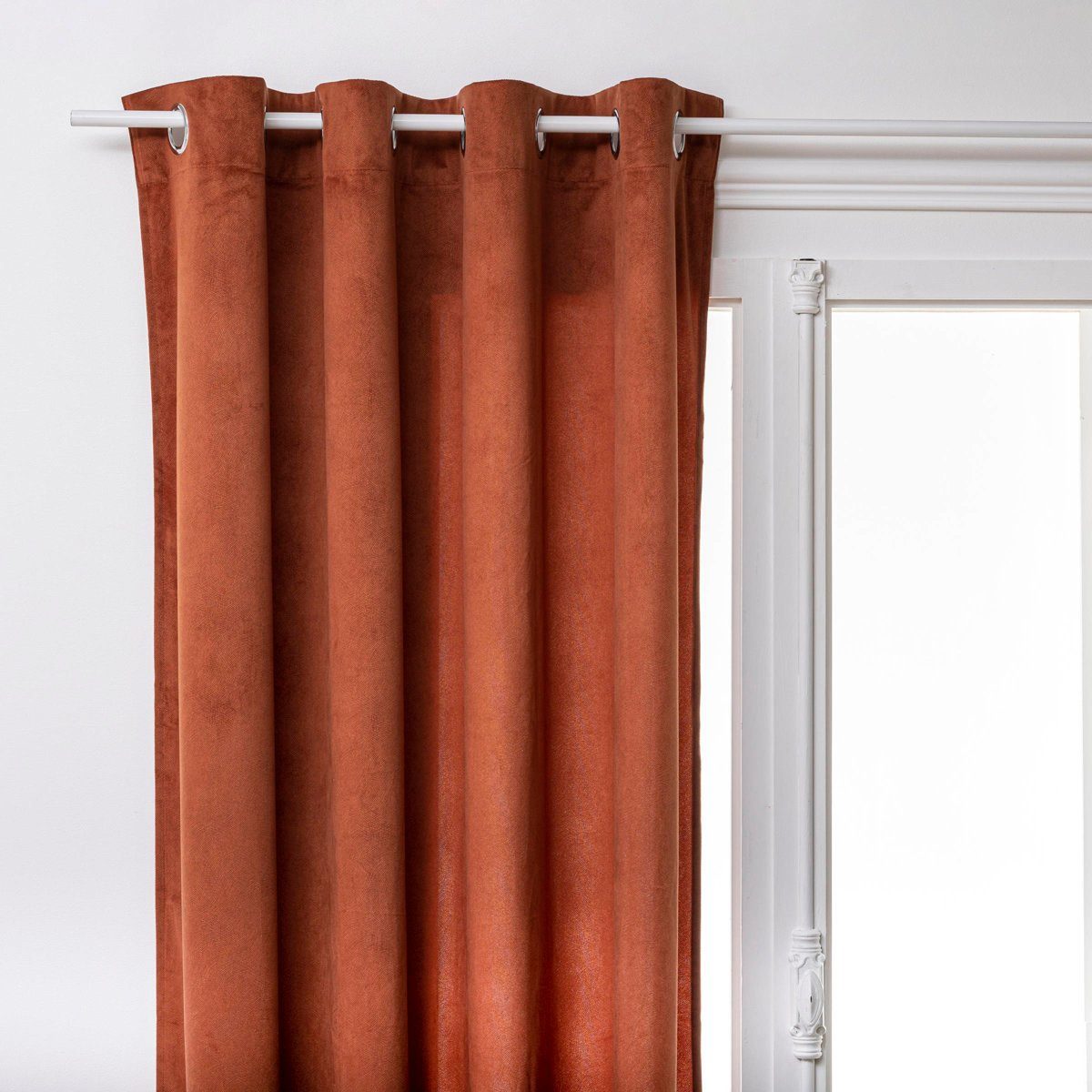 Vorhang, Atmosphera Créateur d'intérieur, (1 St), modern, enthält 8  Metallrollen, die in jede Gardinenstange passen