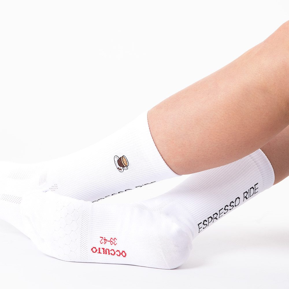 OCCULTO Tennissocken Herren & Damen Motiv Rennradsocken 2er Pack (Modell: Mathieu) (2-Paar)