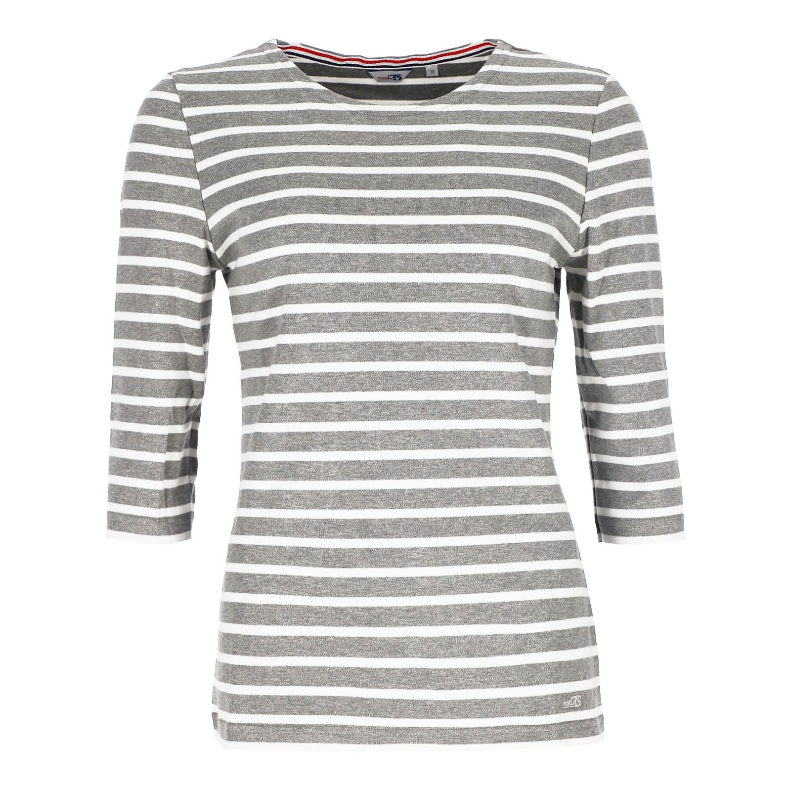 modAS 3/4-Arm-Shirt Bretonisches Damenshirt Rundhalsshirt mit günstig online kaufen
