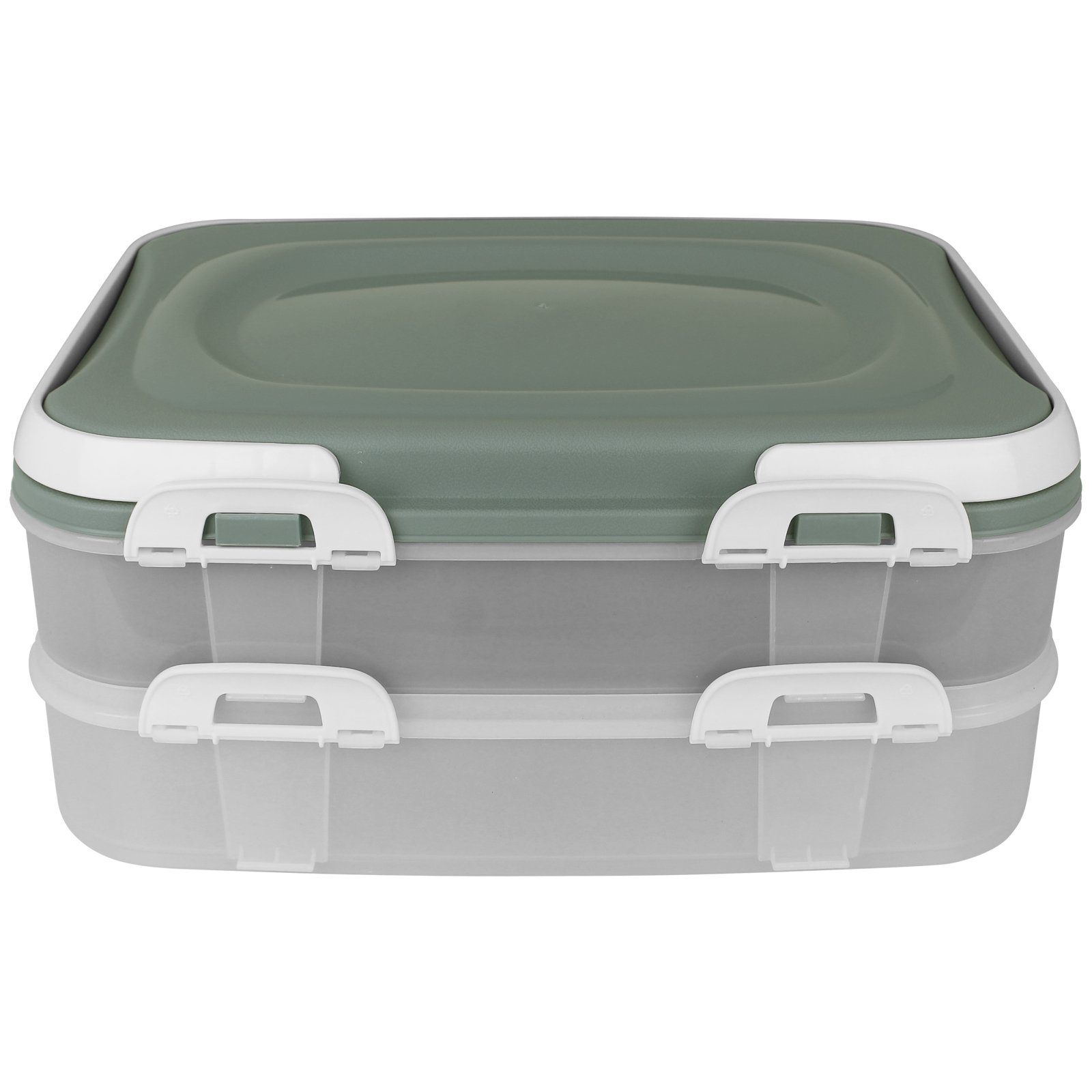 Grün Kuchencontainer 2 Centi Kuchentransportbox Tortenbox Tortenbehälter Farbwahl Etagen Kuchenhaube