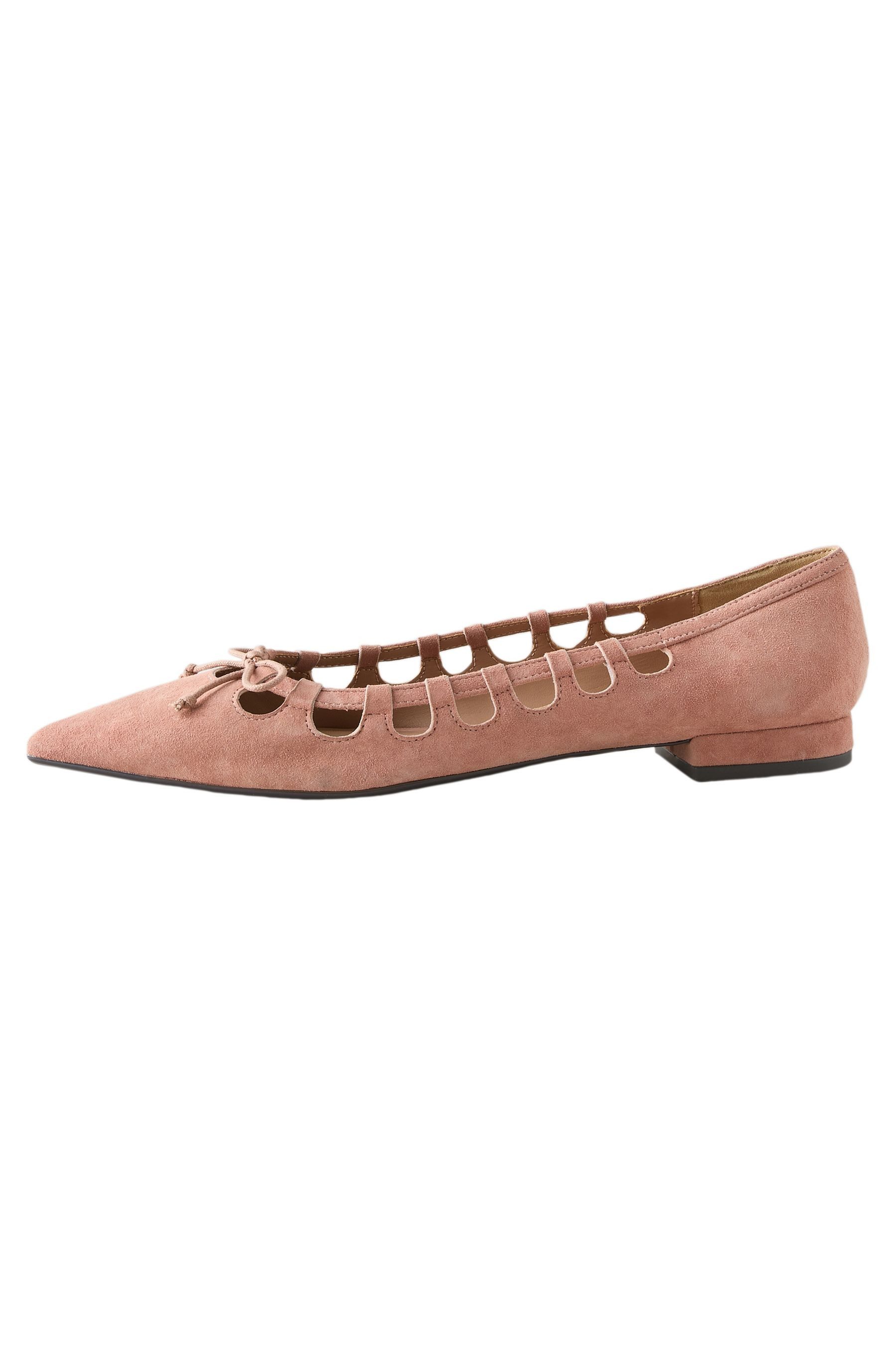 Next Forever Comfort® Spitze Lederschuhe mit Cutout Ballerina (1-tlg)