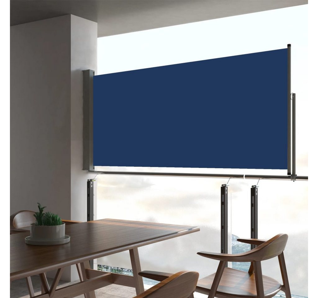 Thumbnail - vidaXL Seitenmarkise Ausziehbare Seitenmarkise 60×300 cm Blau