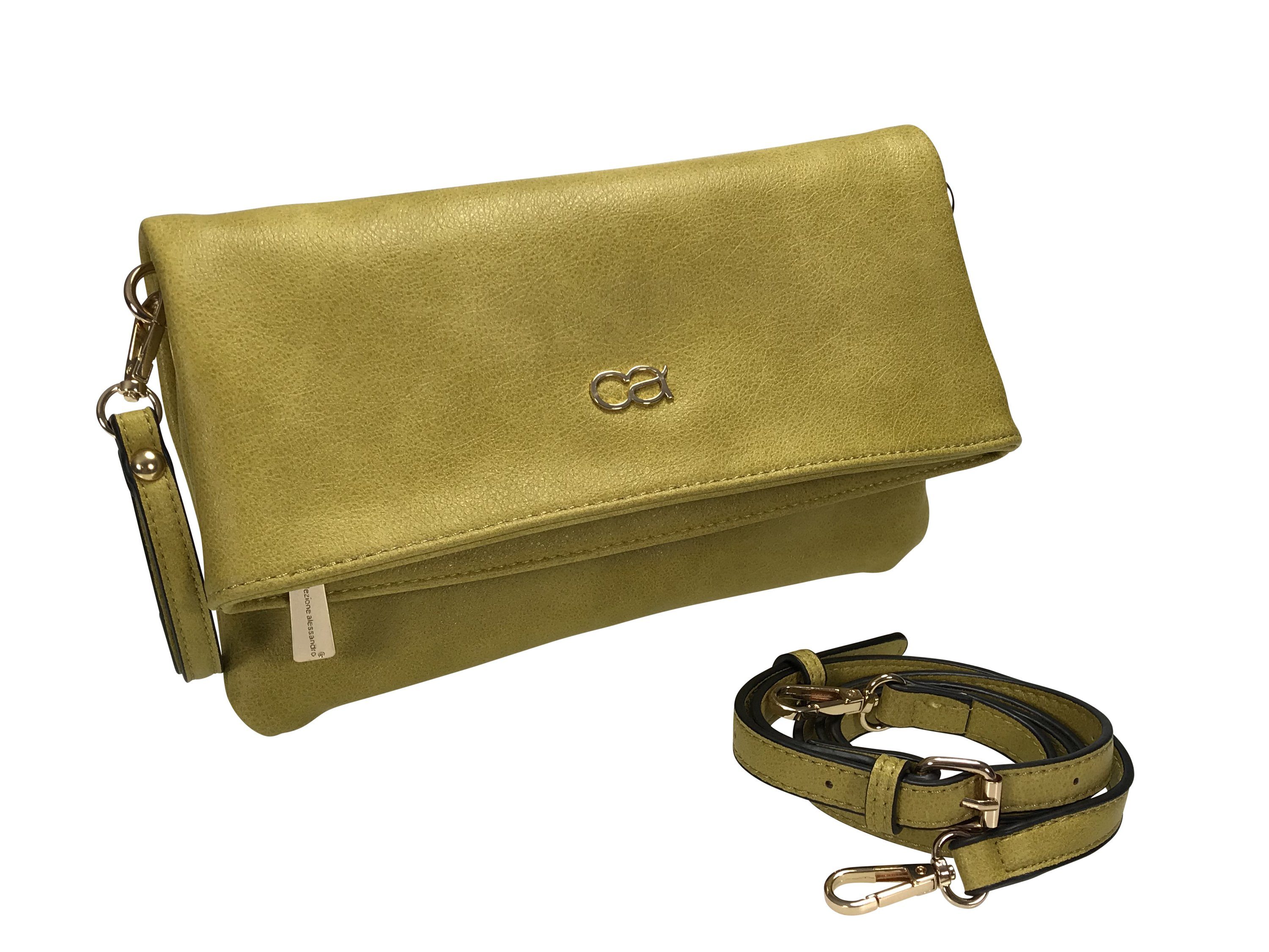 COLLEZIONE ALESSANDRO Clutch Bea, als Clutch, Umhängetasche und Schultertasche tragbar