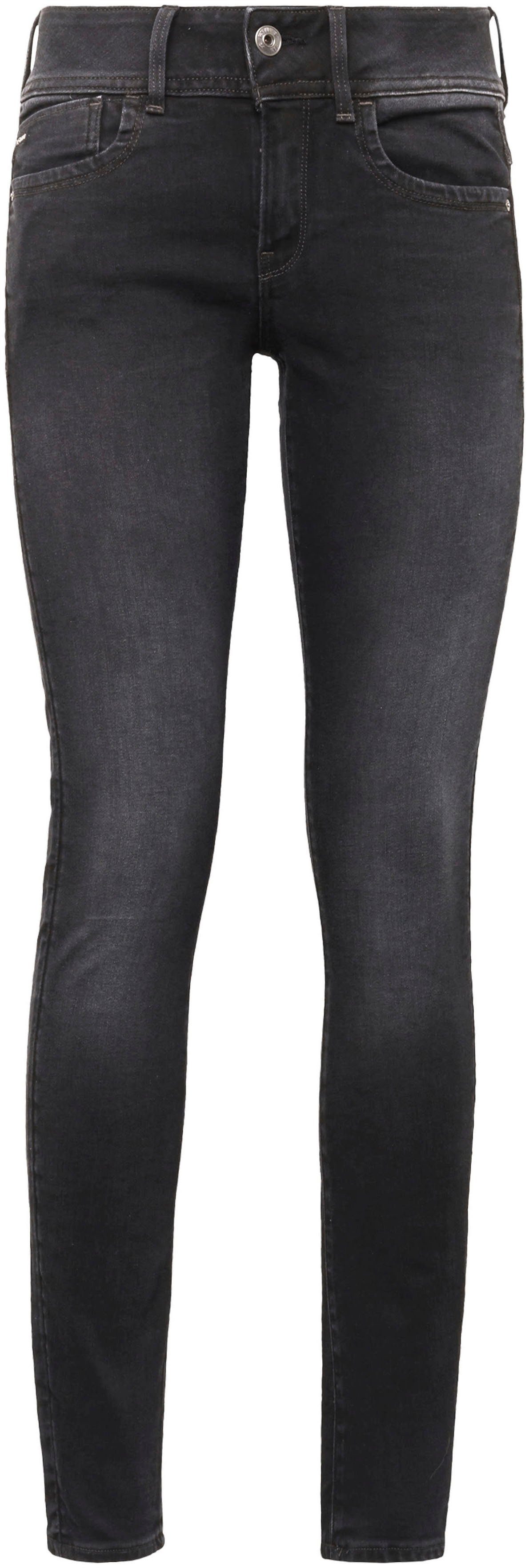 G-Star RAW Skinny-fit-Jeans Mid Waist dusty grey, nero Skinny Elto Elasthan-Anteil black mit superstretch