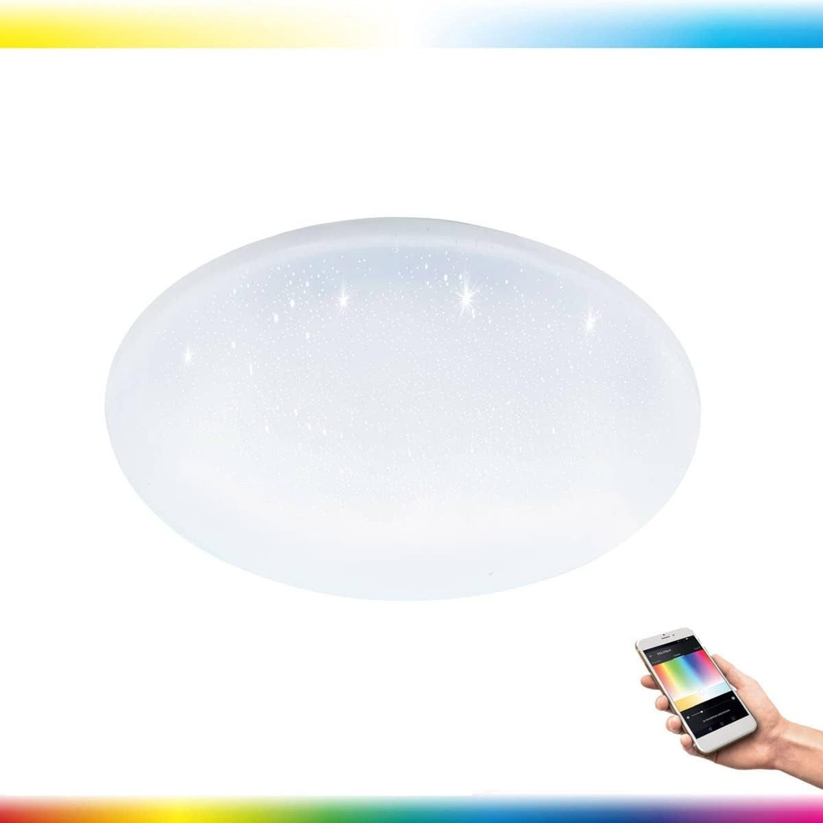 EGLO Deckenleuchten Eglo 33459 LED Deckenleuchte Crosslink TOTARI-C weiss H:6.5cm Ø:40cm d, Eglo 33459 LED Deckenleuchte Crosslink TOTARI-C weiss H:6.5cm Ø:40cm d