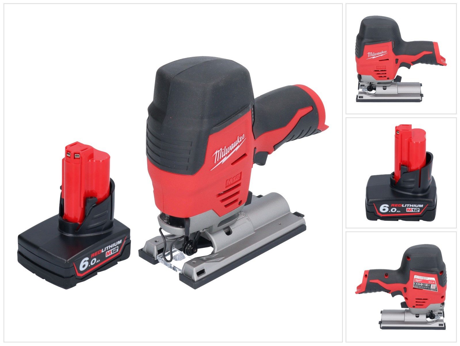 Milwaukee Akku-Stichsäge M12 JS-601 Akku Stichsäge 12 V + 1x Akku 6,0 Ah - ohne Ladegerät