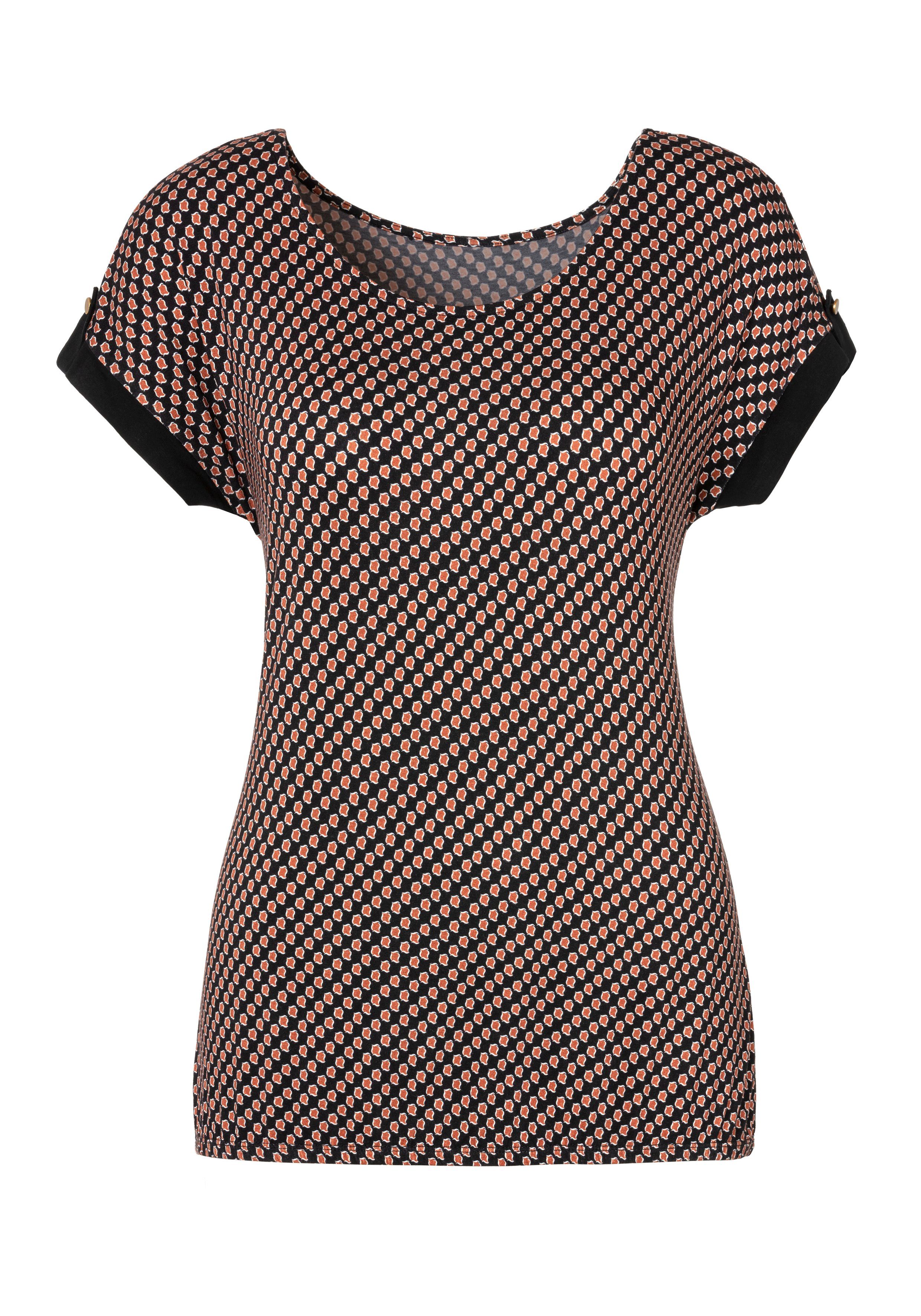 Vivance by Lascana Kurzarmshirt aus elastischem Viskose-Jersey – Bild 2 von 5